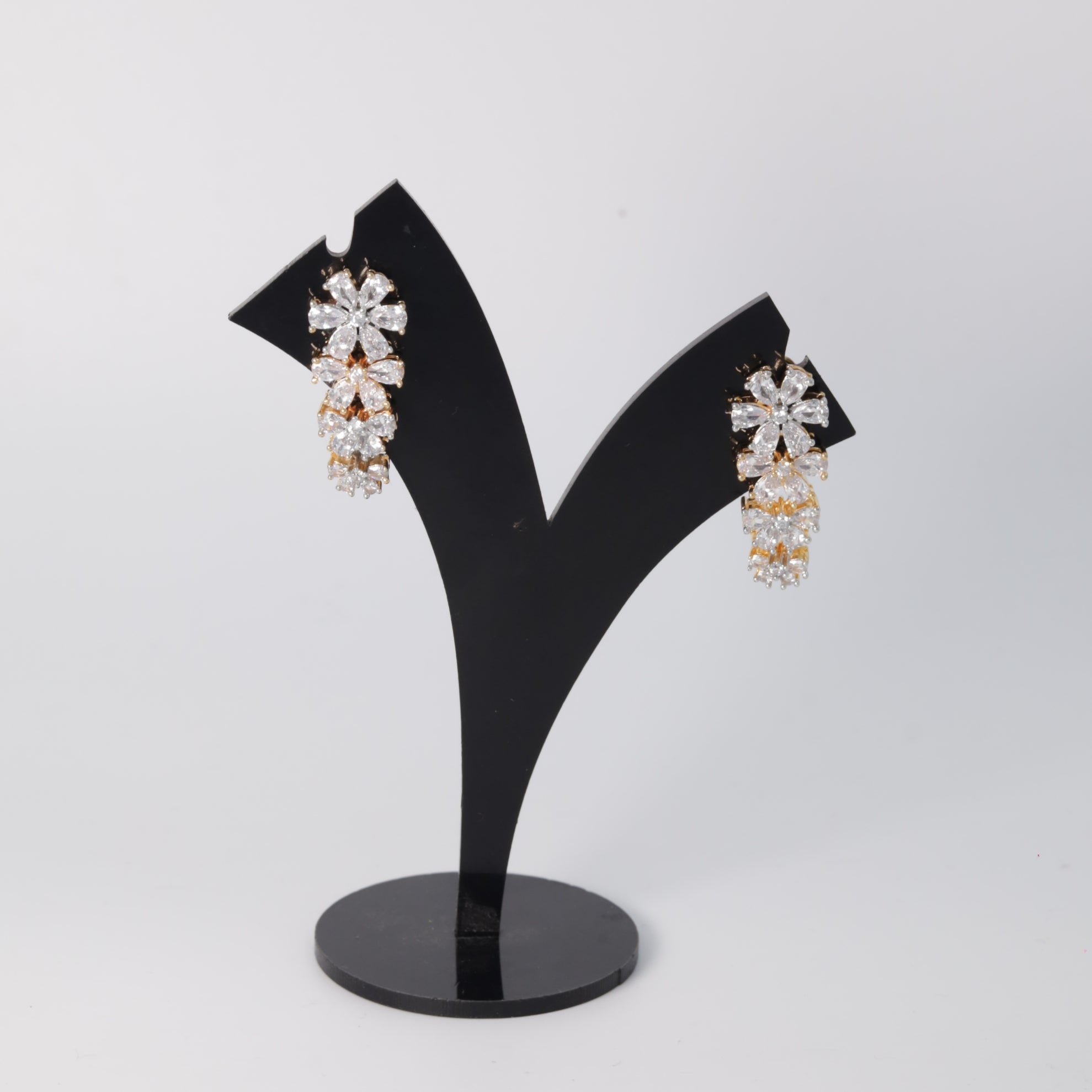 Light Earring Zircon/AD Earring 8413-100 - Dazzles Jewellery