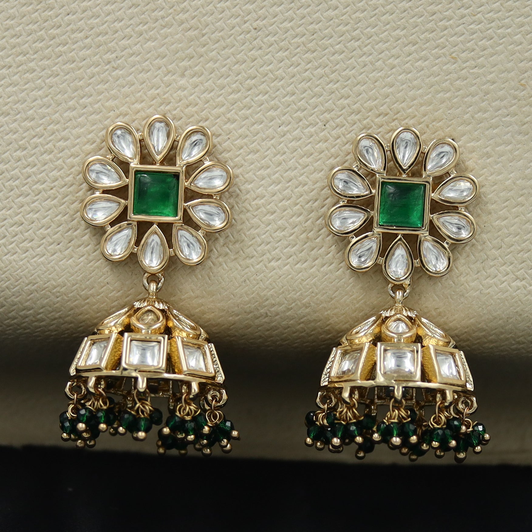 Jhumki Kundan Earring 10090-4