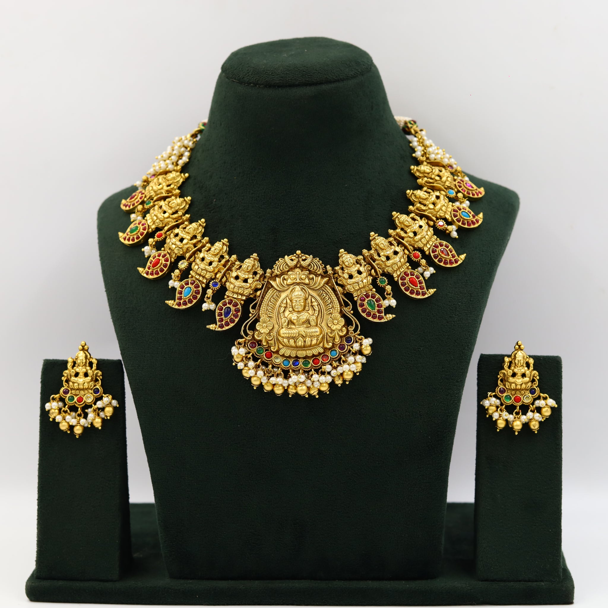 Multi Temple Necklace Set 18833-6015