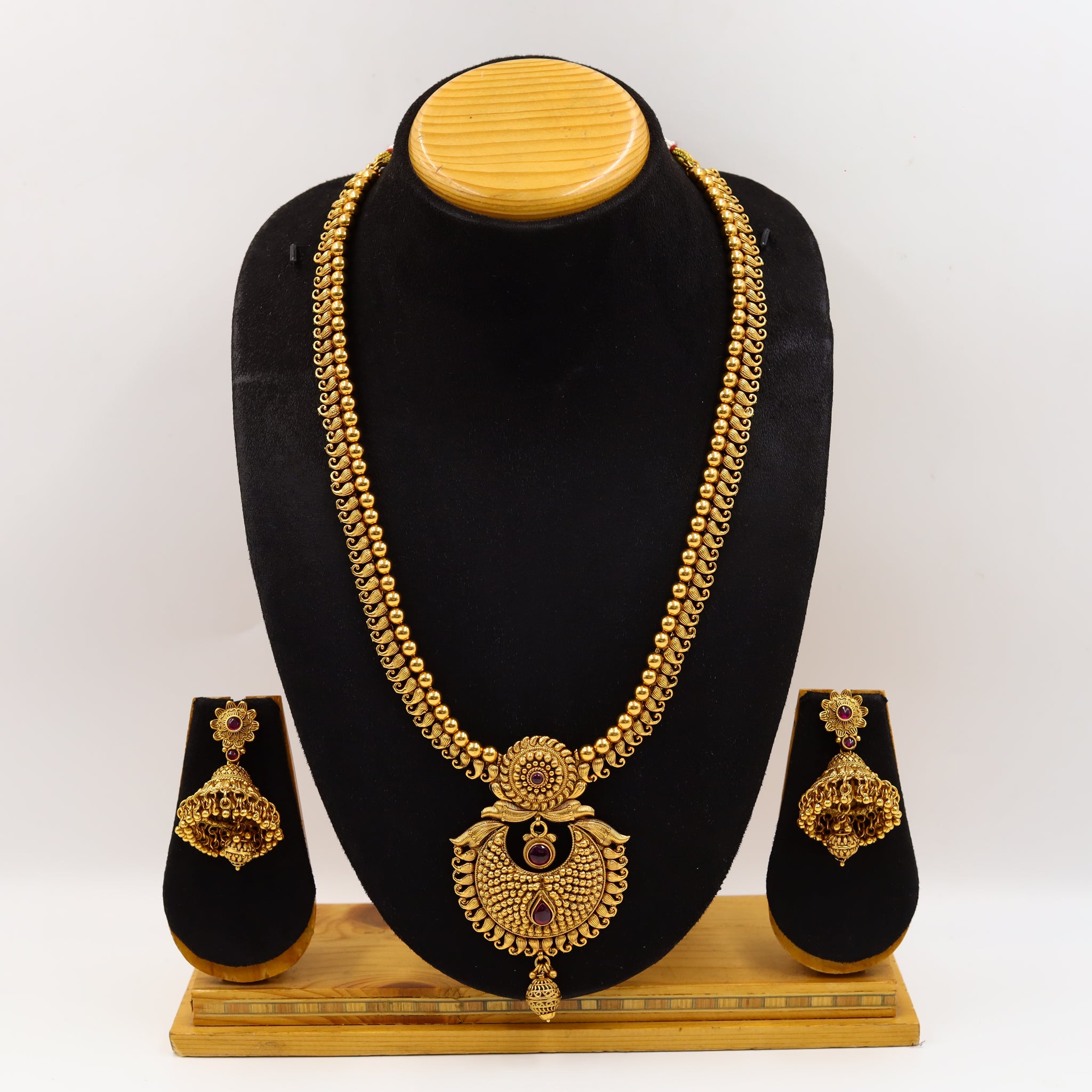 Long Neck Antique Necklace Set 6392-28