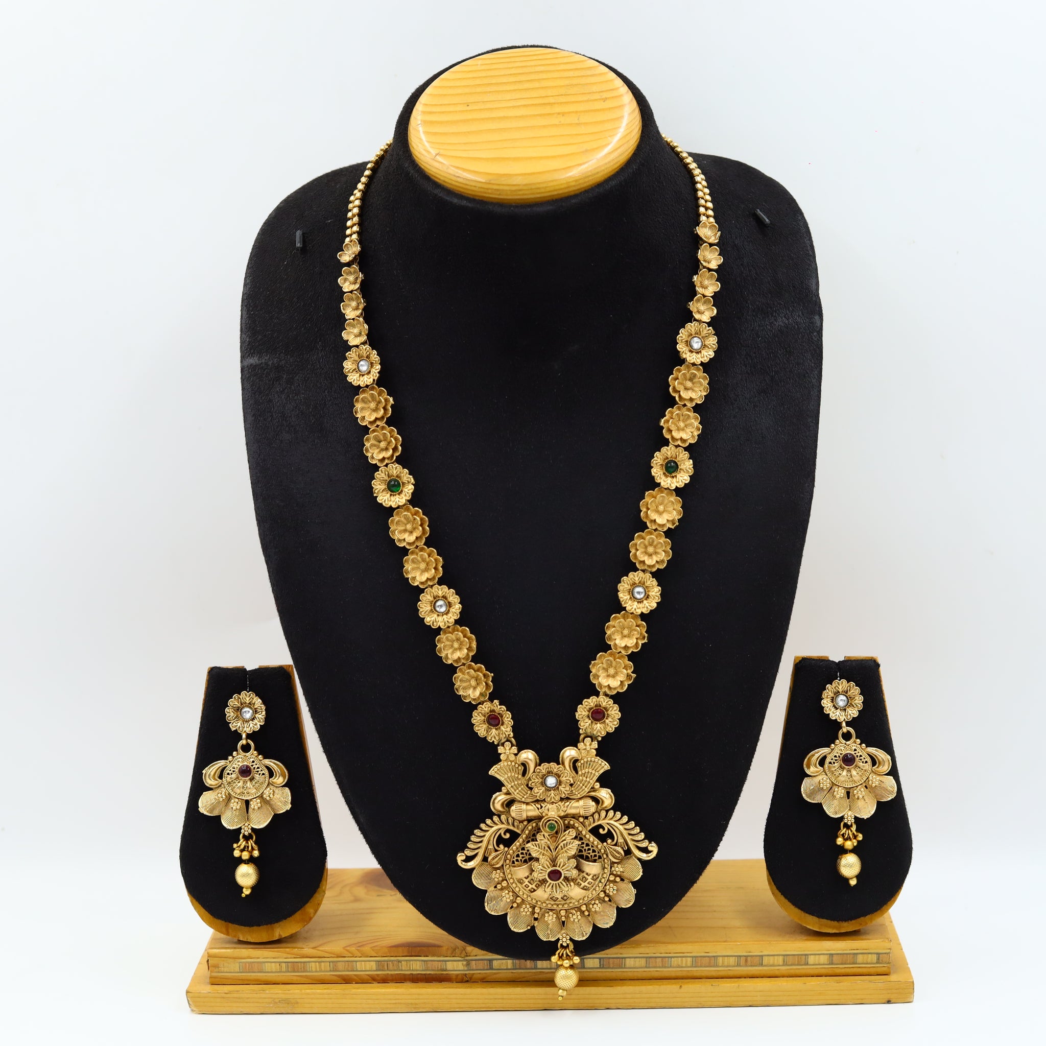 Long Neck Antique Necklace Set 5462-84