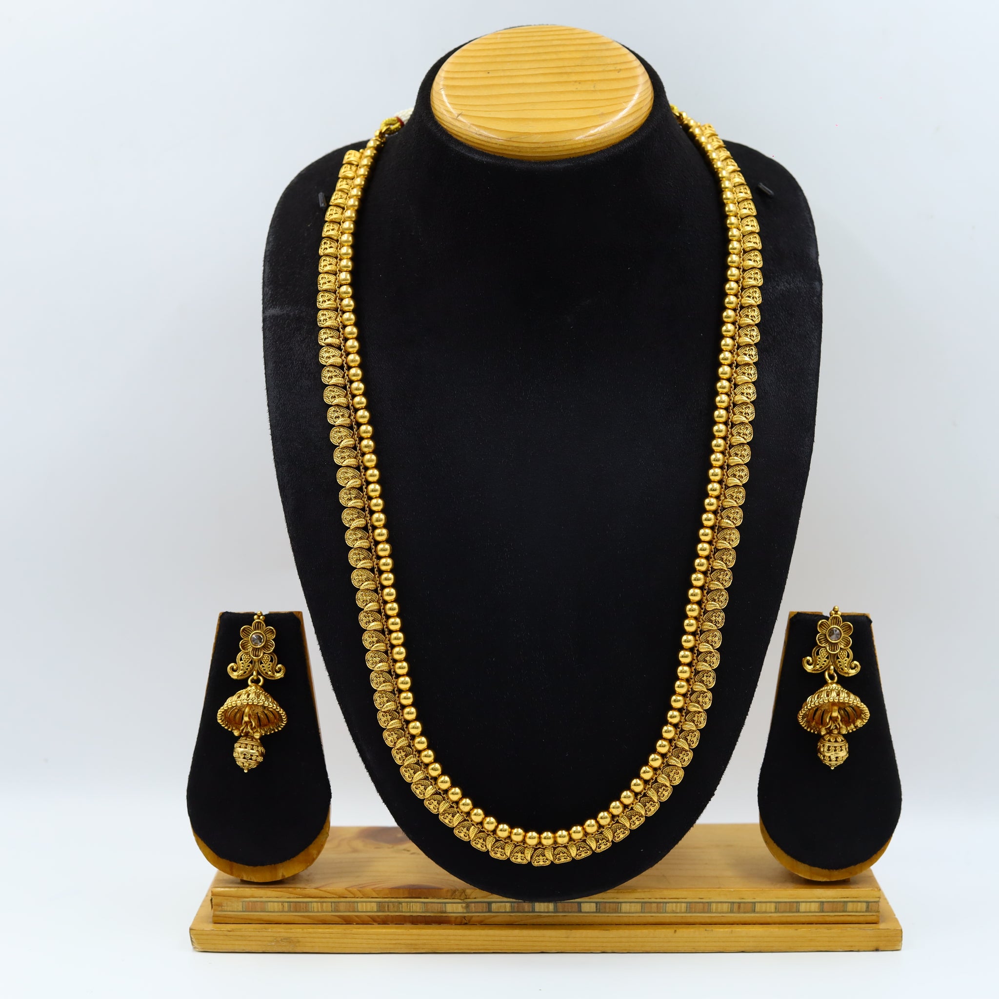 Long Neck Antique Necklace Set 12107-28