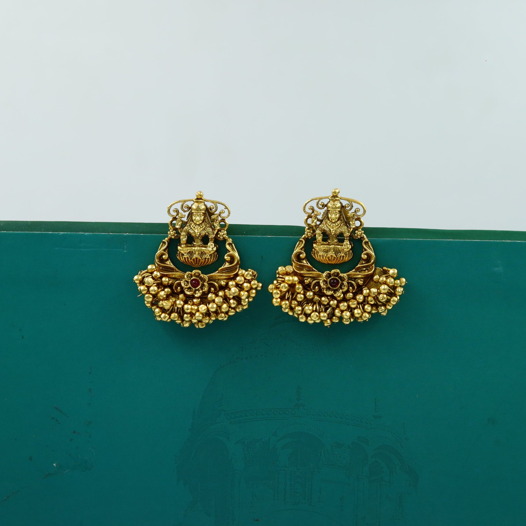 Chandbali Temple Earring 11085-21