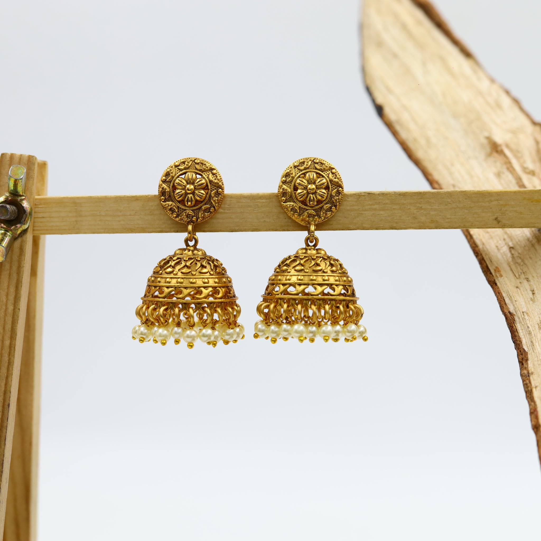 Jhumki Antique Earring 10275-28