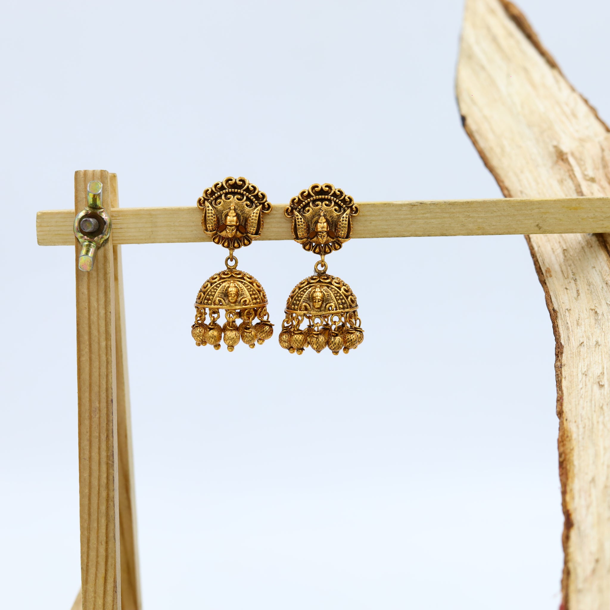 Gold Temple Earring 8261-2124