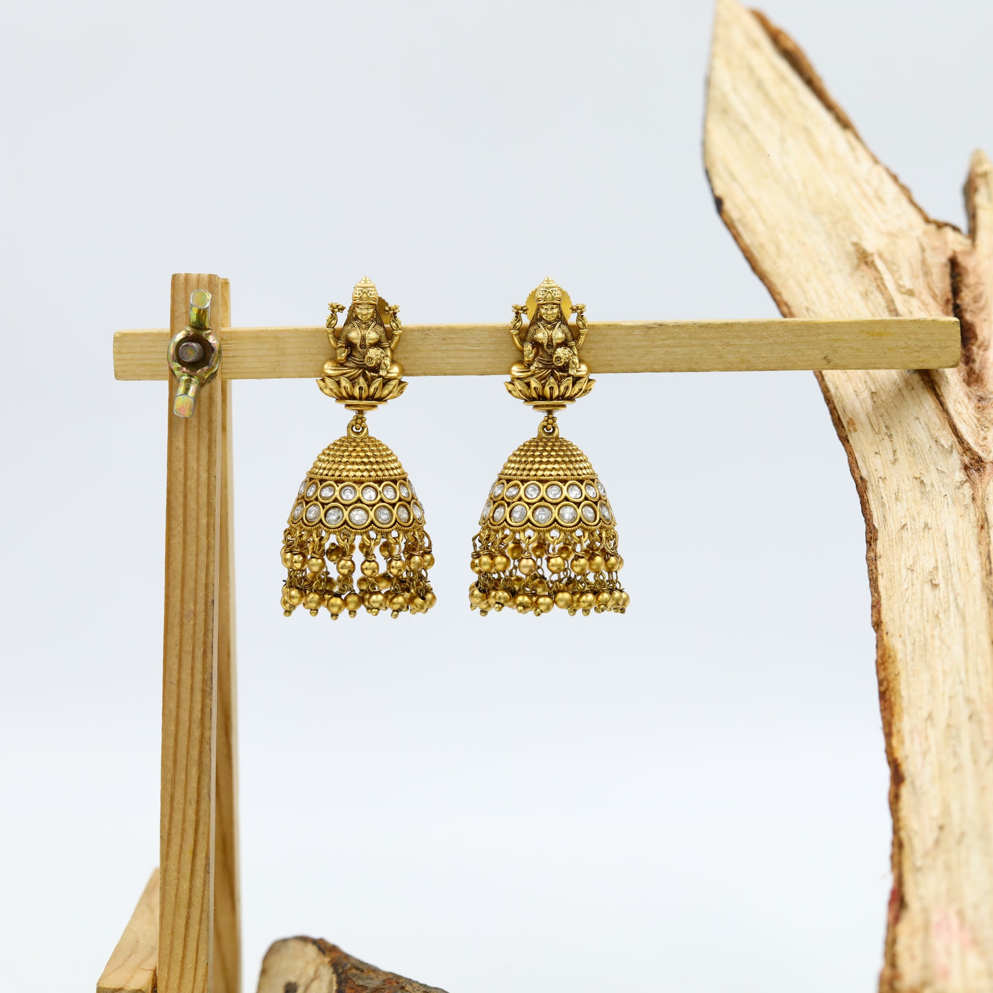 Jhumki Temple Earring 10260-28