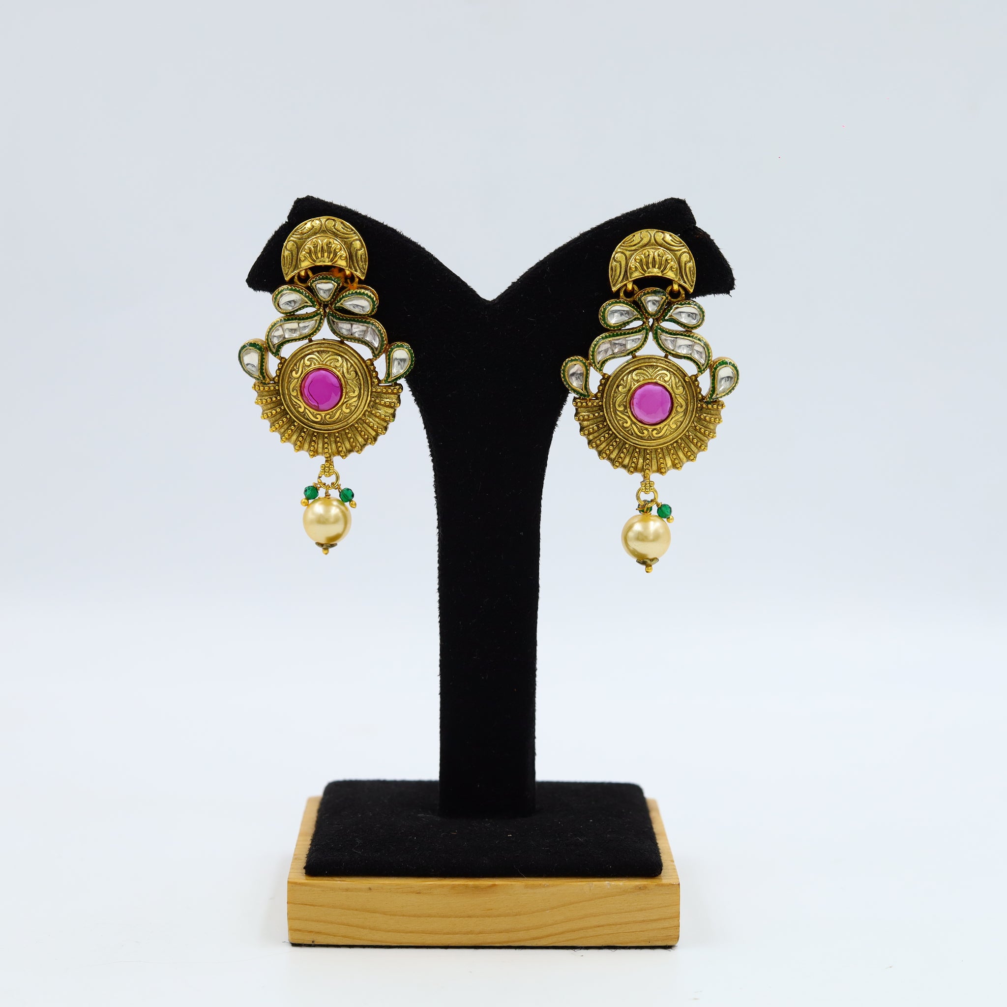 Antique Gold Polish Earring 5616-100