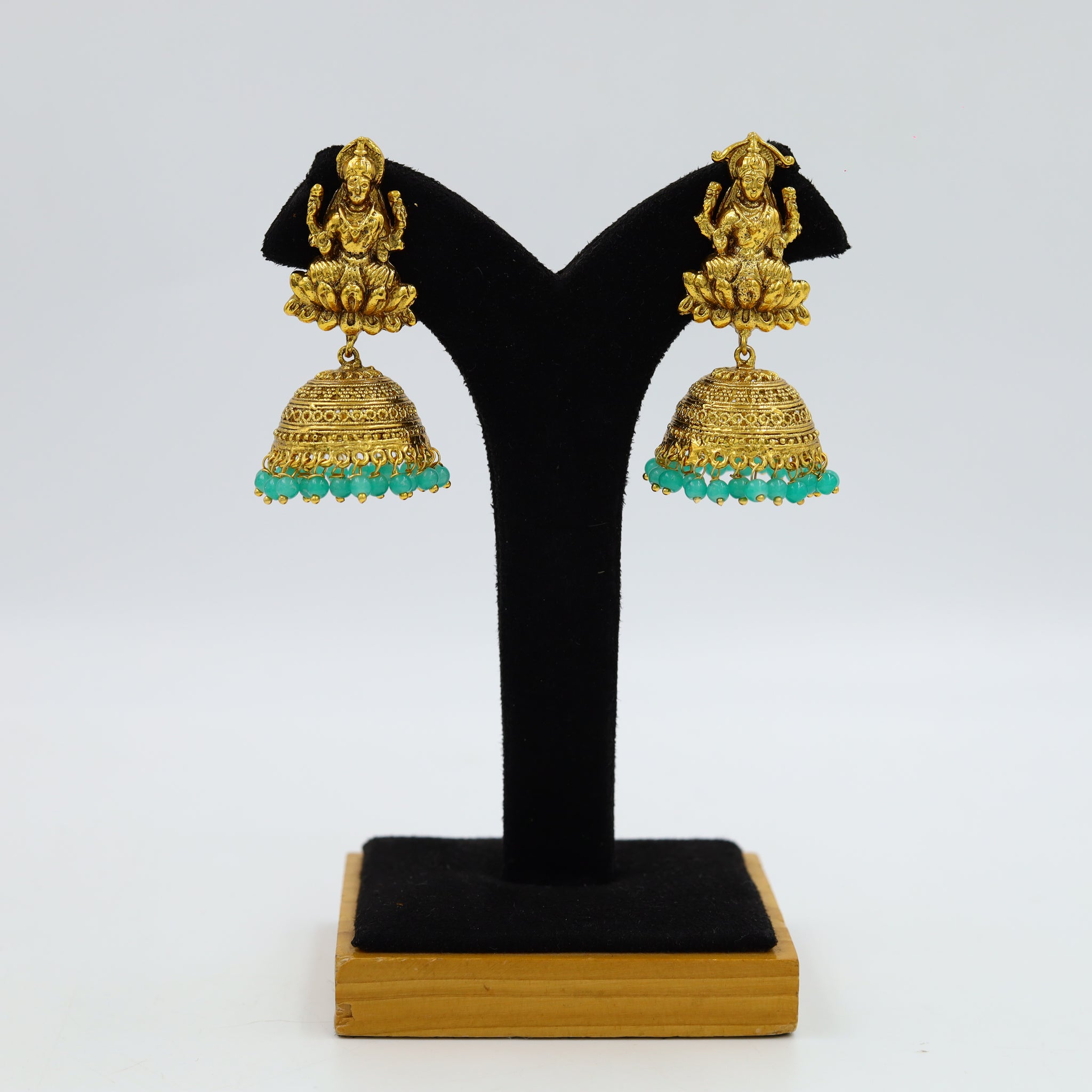 Green Gold Look Earring 3487-7552