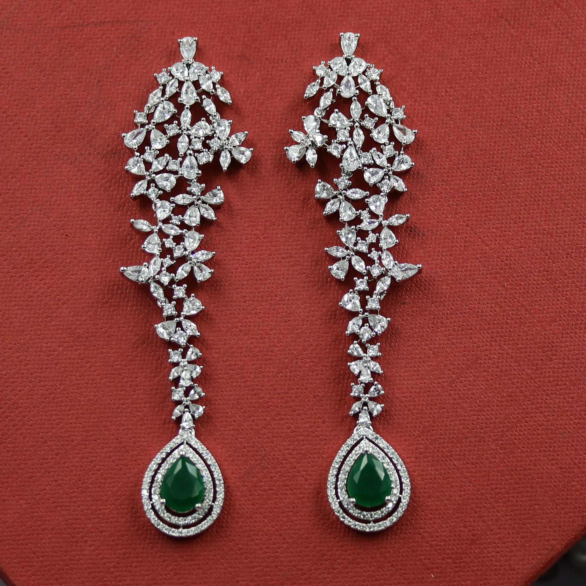 Danglers Zircon/AD Earring 10766-69