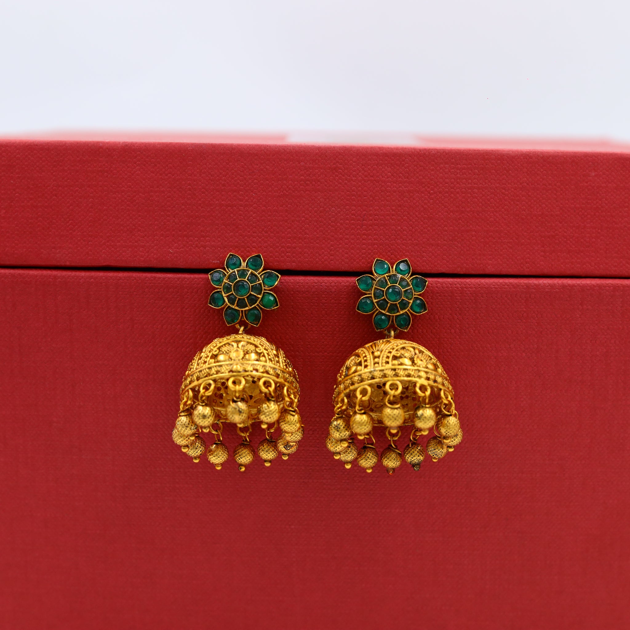 Green Gold Look Earring 3505-7570