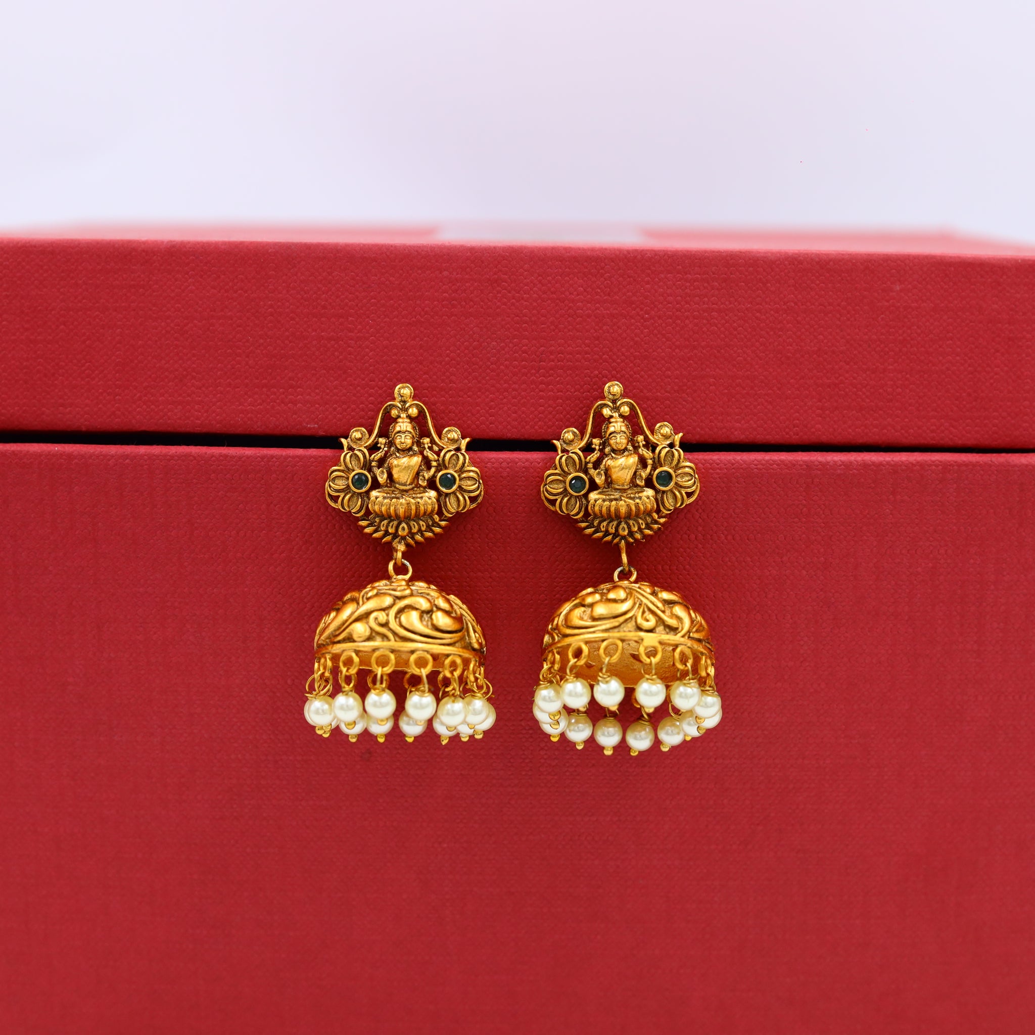 Green Temple Earring 3496-7561