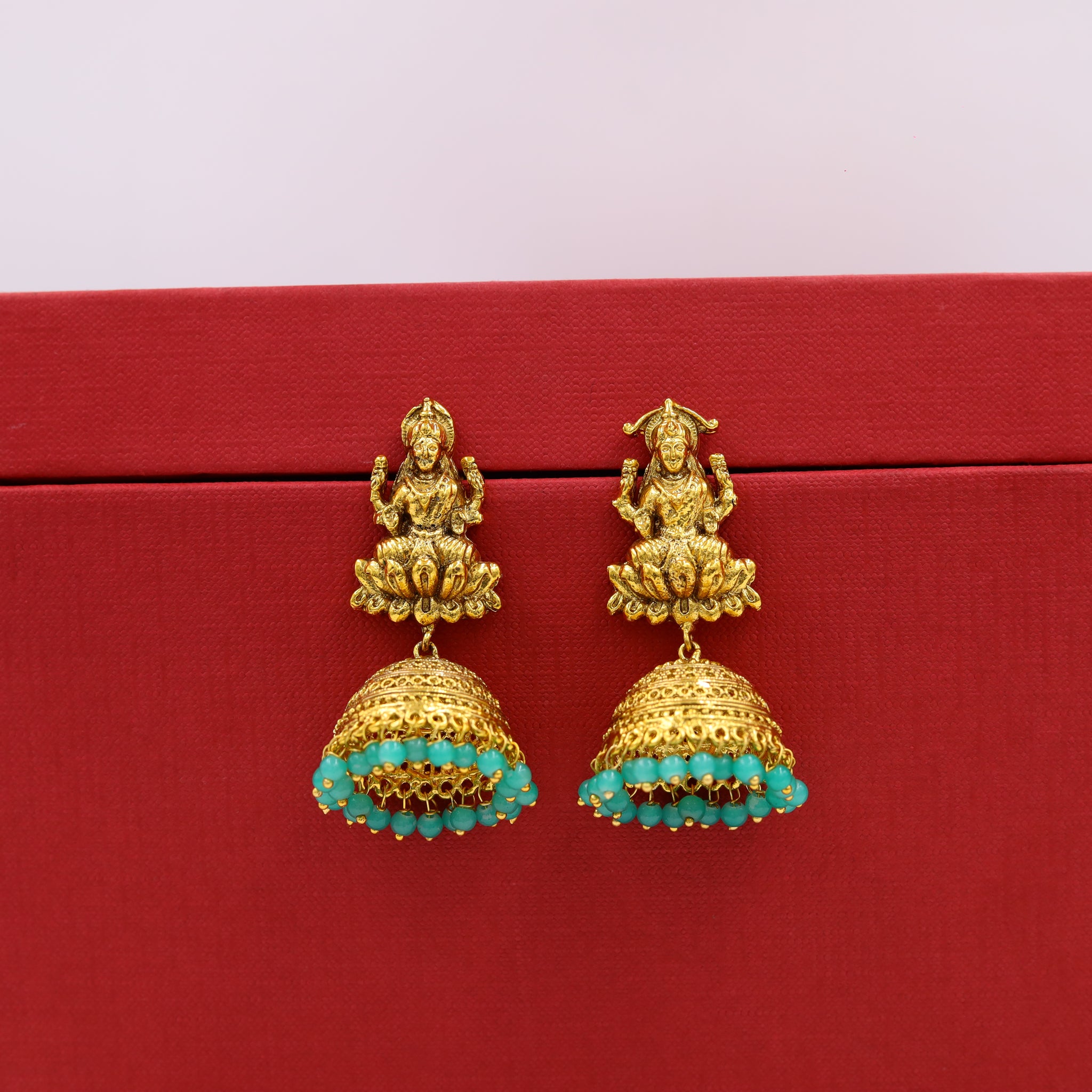 Green Gold Look Earring 3487-7552