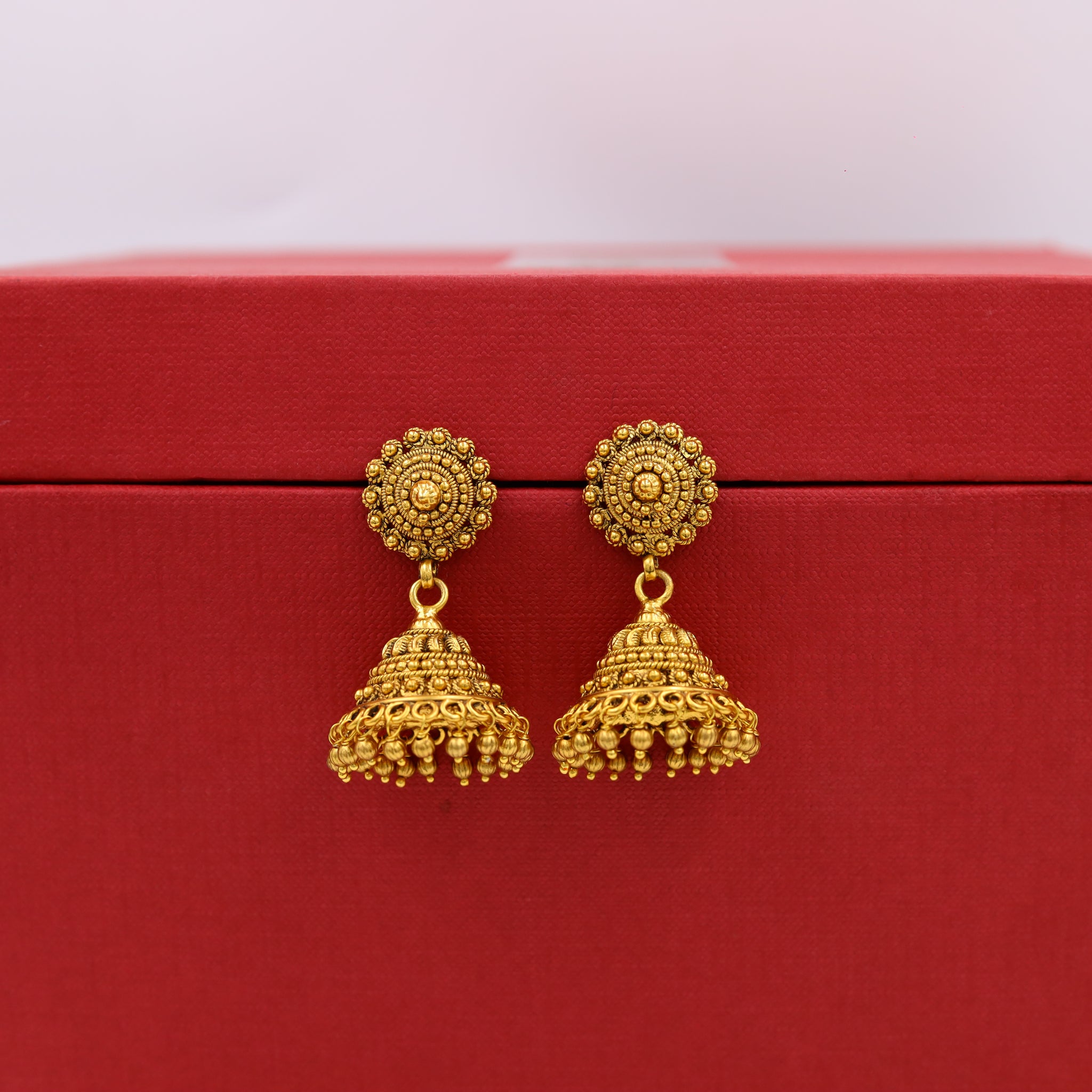 Jhumki Temple Earring 6640-28