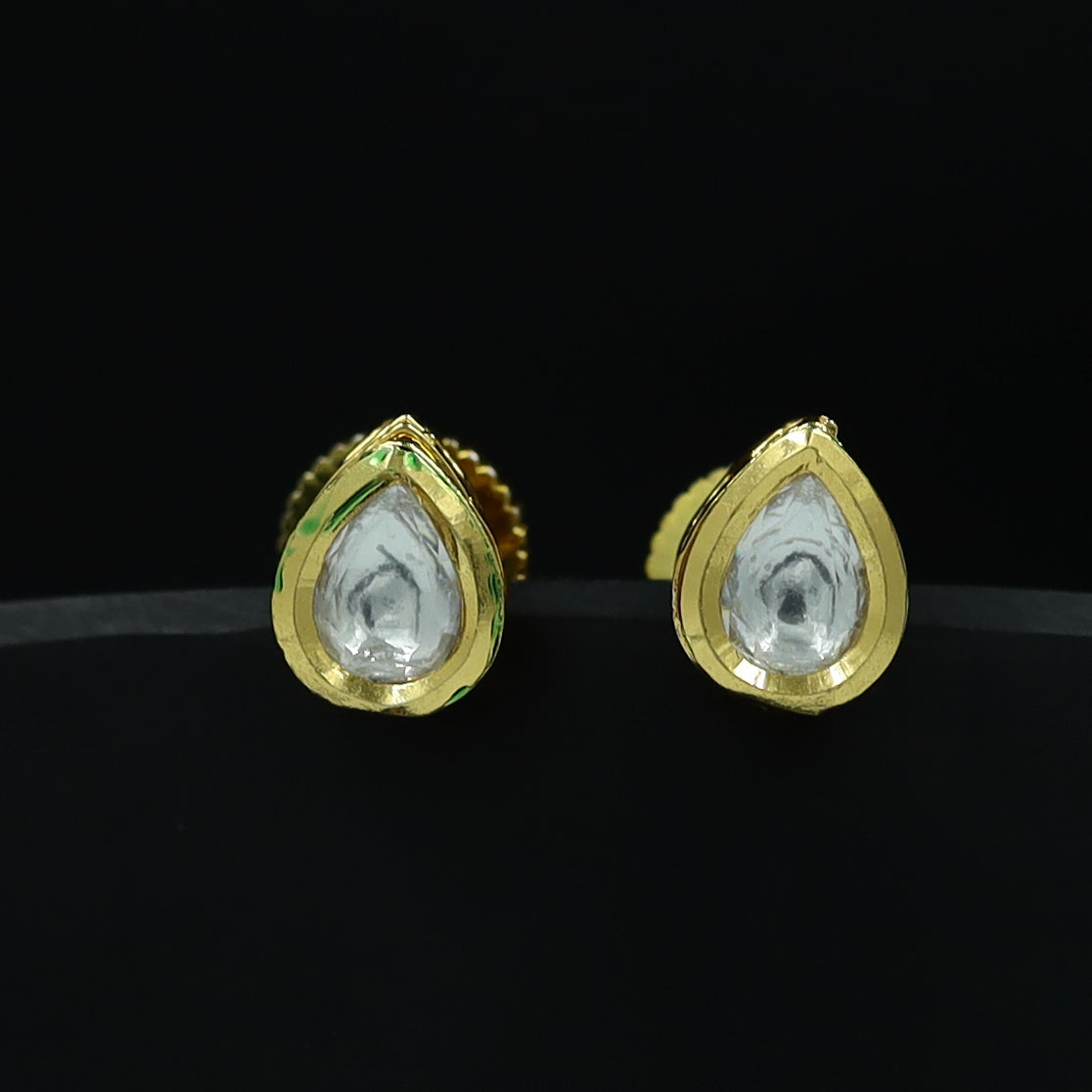 Tops/Studs Kundan Earring 11431 – Dazzles Fashion and Costume Jewellery