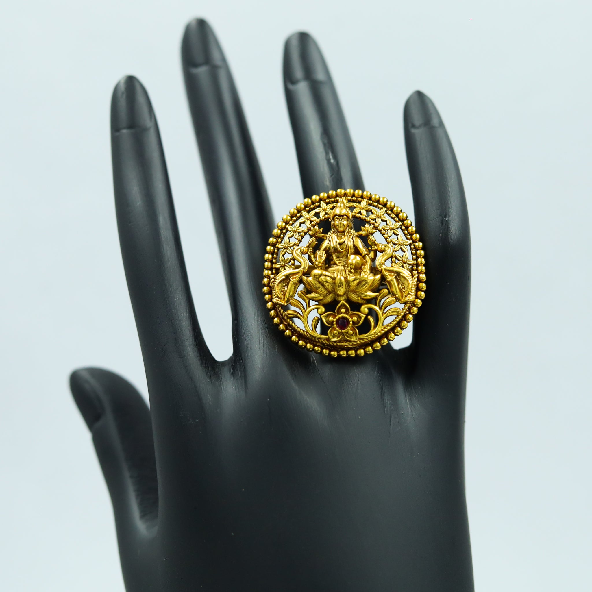 Antique Gold Finish Ring 12229-28