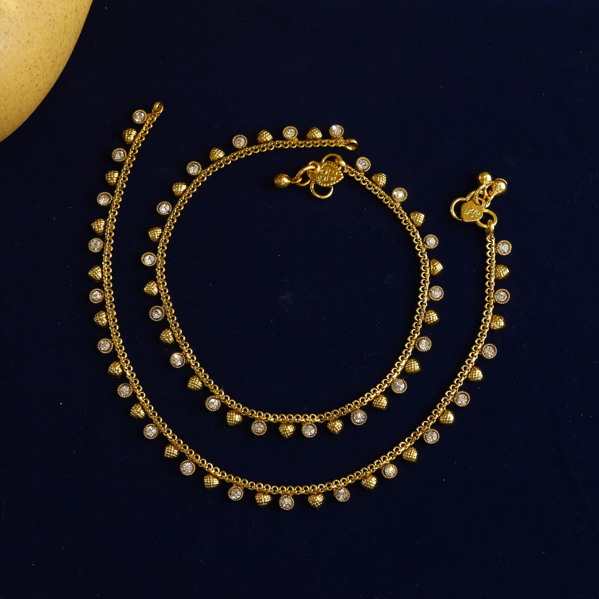 Gold Look Payal/Anklets 14204-100