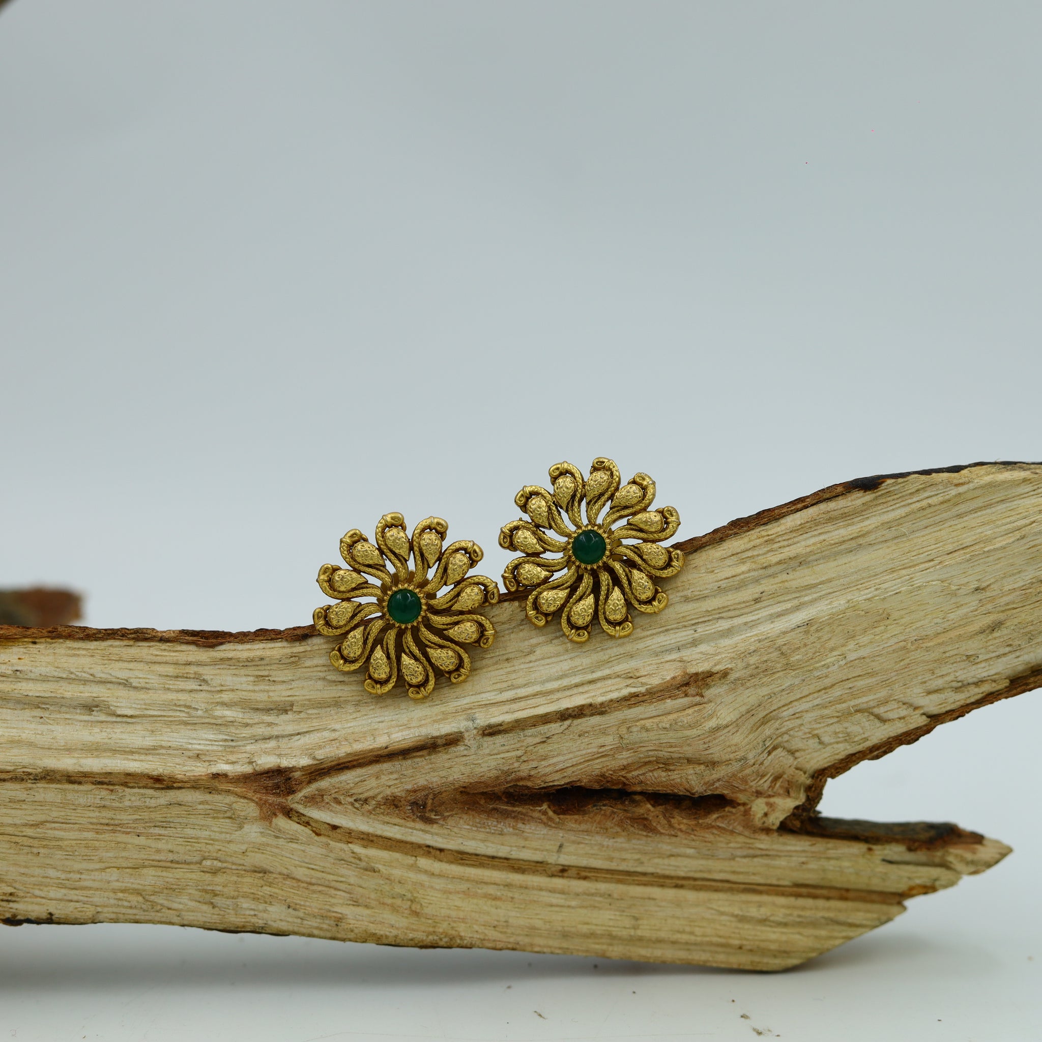 Green Gold Look Earring 19103-6285