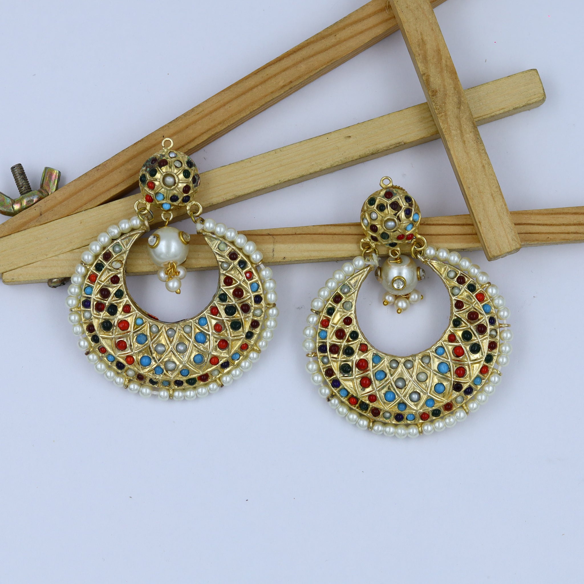 Chandbali Jadau Earring 14605-100