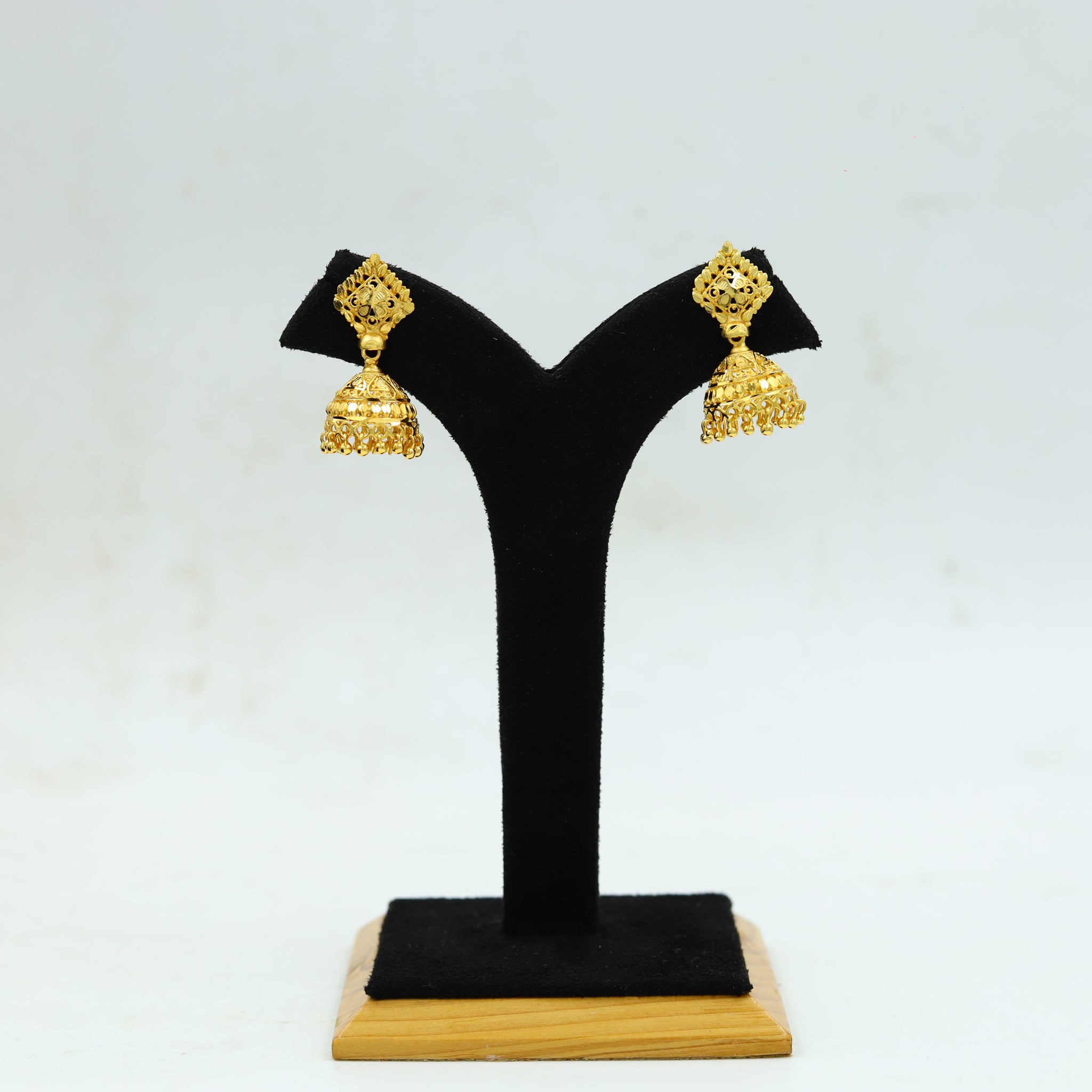 Jhumki Gold Plated Earring 13109-33