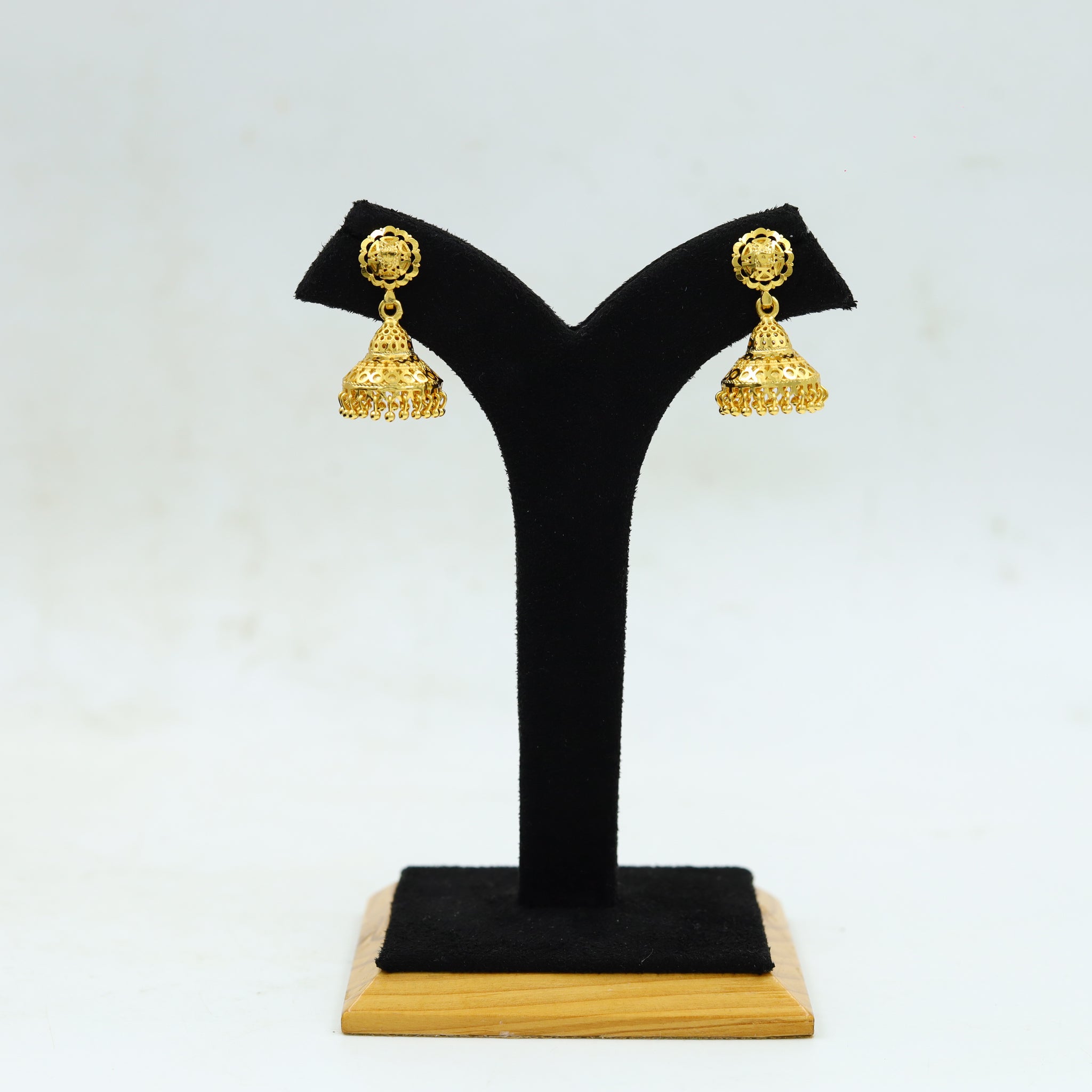 Jhumki Gold Plated Earring 13108-33