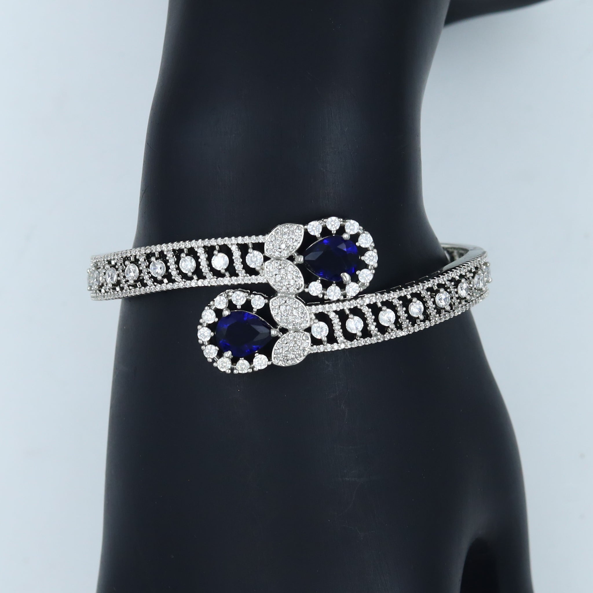 Silver Plated Zircon/ AD Bracelet 16582-3729