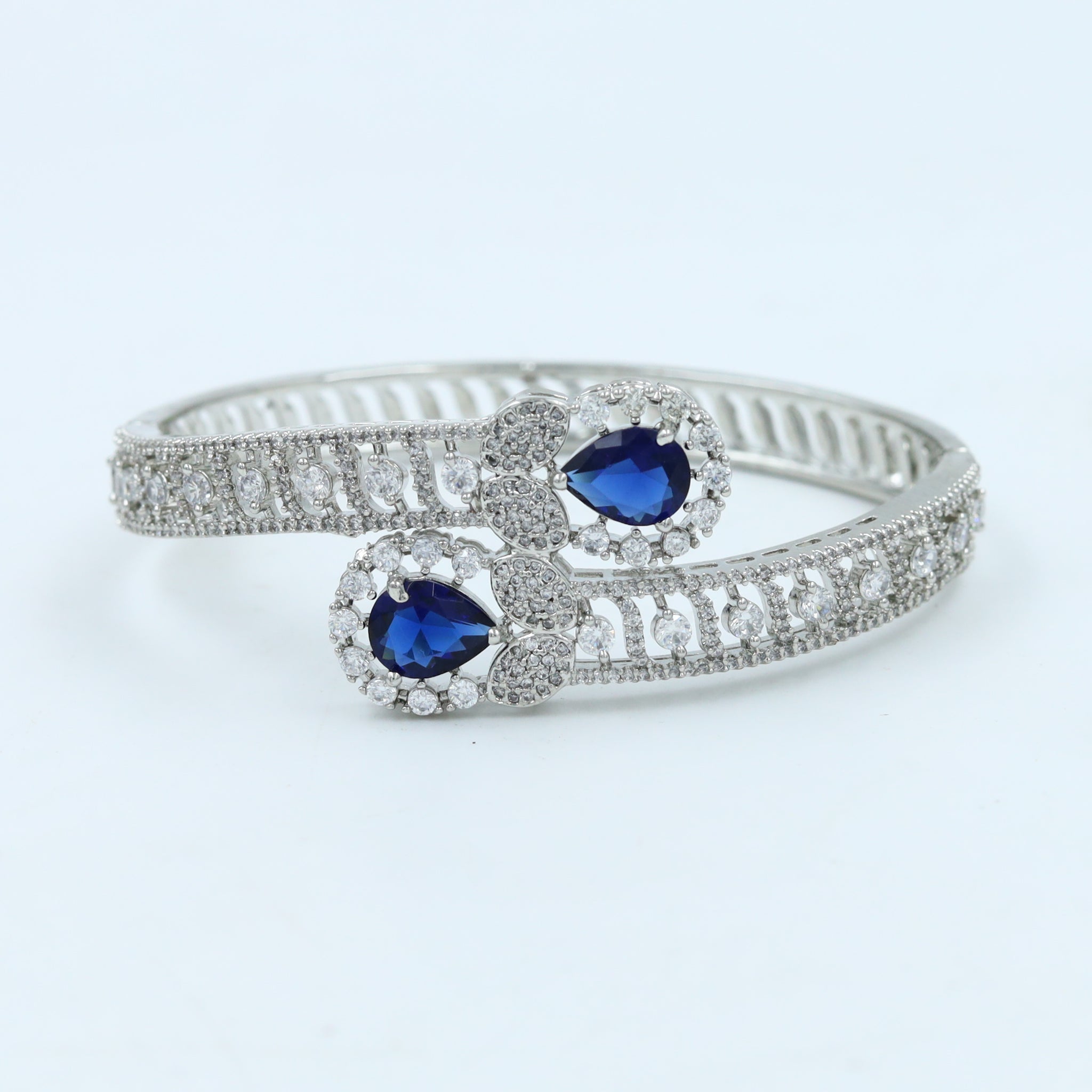 Silver Plated Zircon/ AD Bracelet 16582-3729