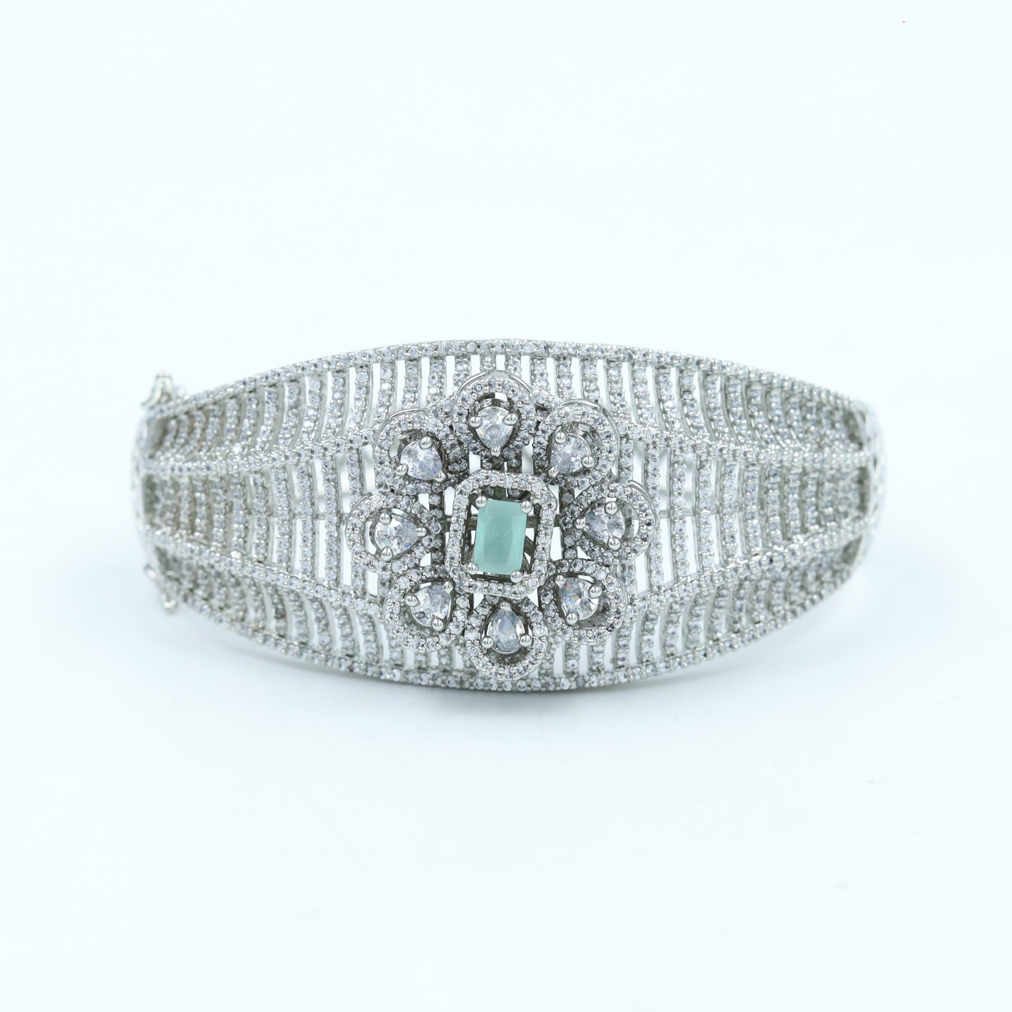 Mint Green Zircon/AD Bracelet 13222-0066