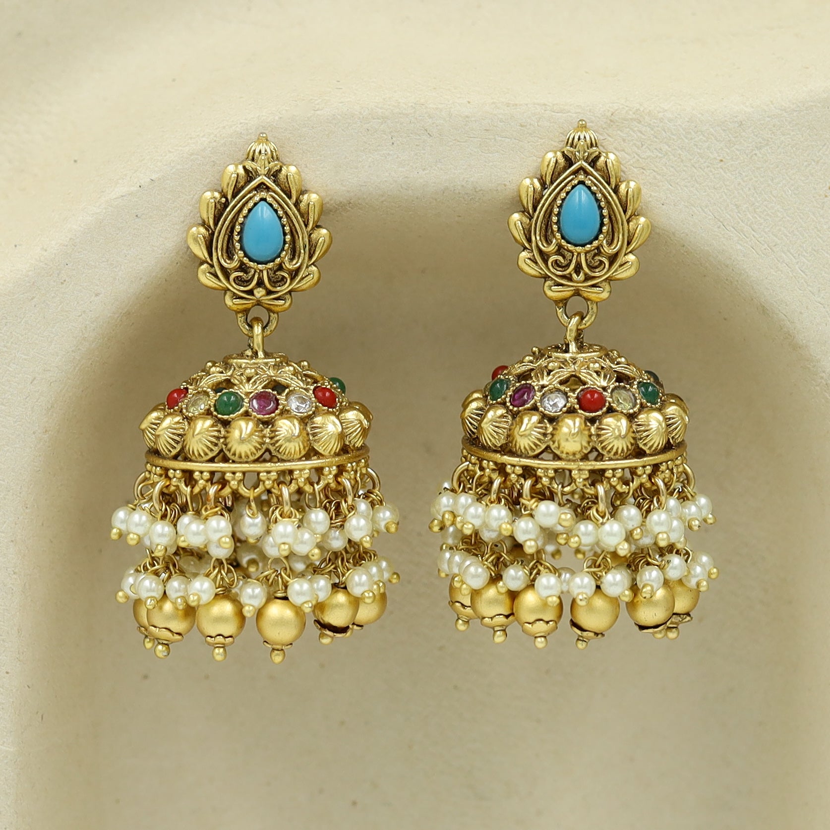 Jhumki Antique Earring 3912-28