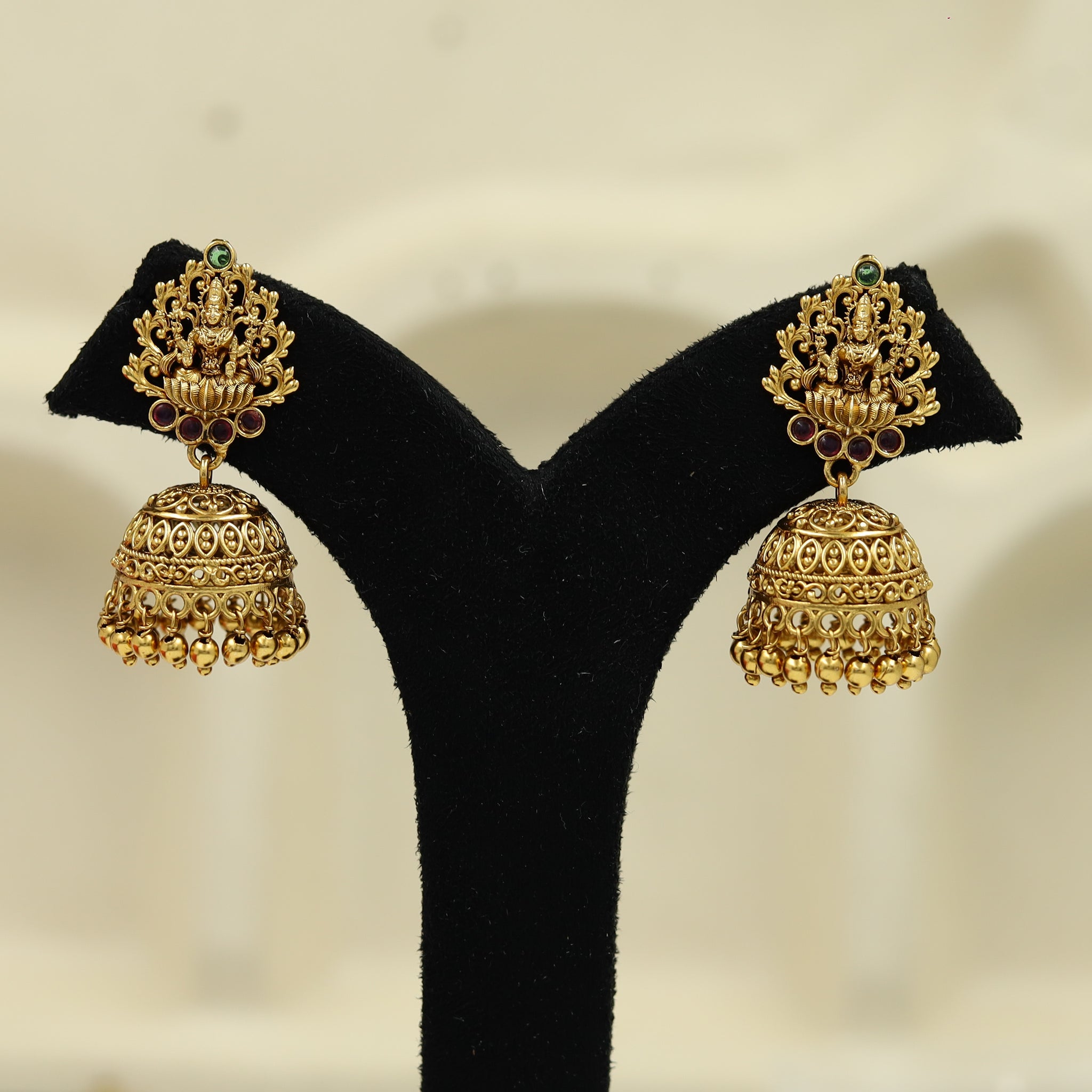 Jhumki Temple Earring 11166-33