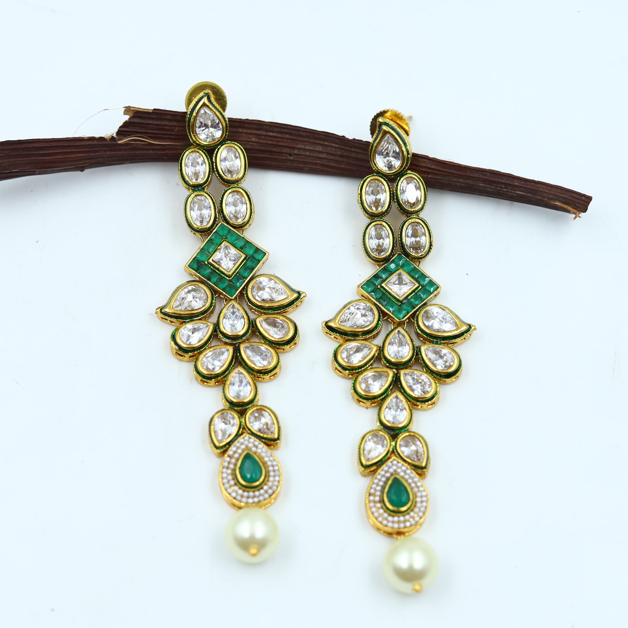 Danglers Polki Earring 9527-100