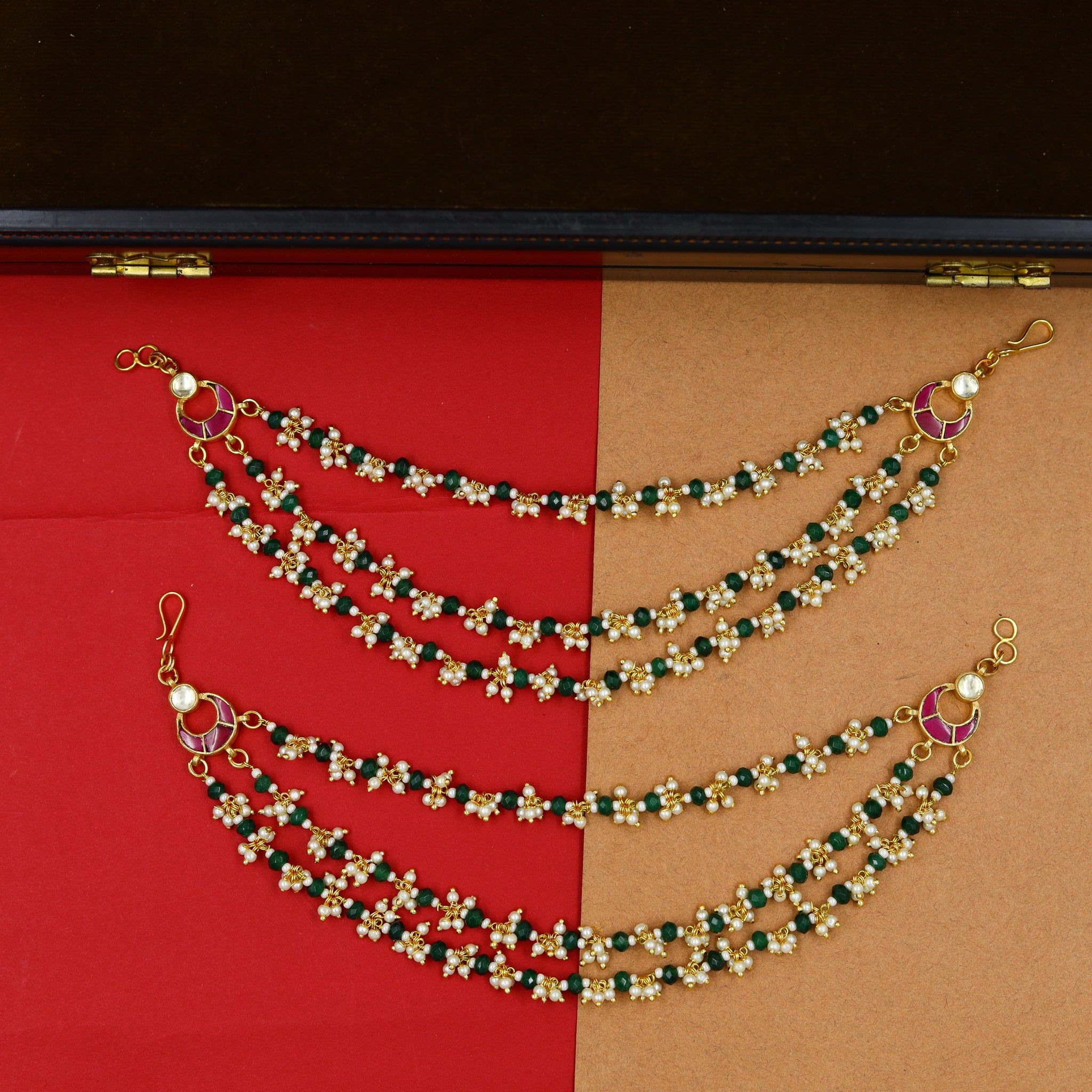 Kundan Kan Chain 14284-56