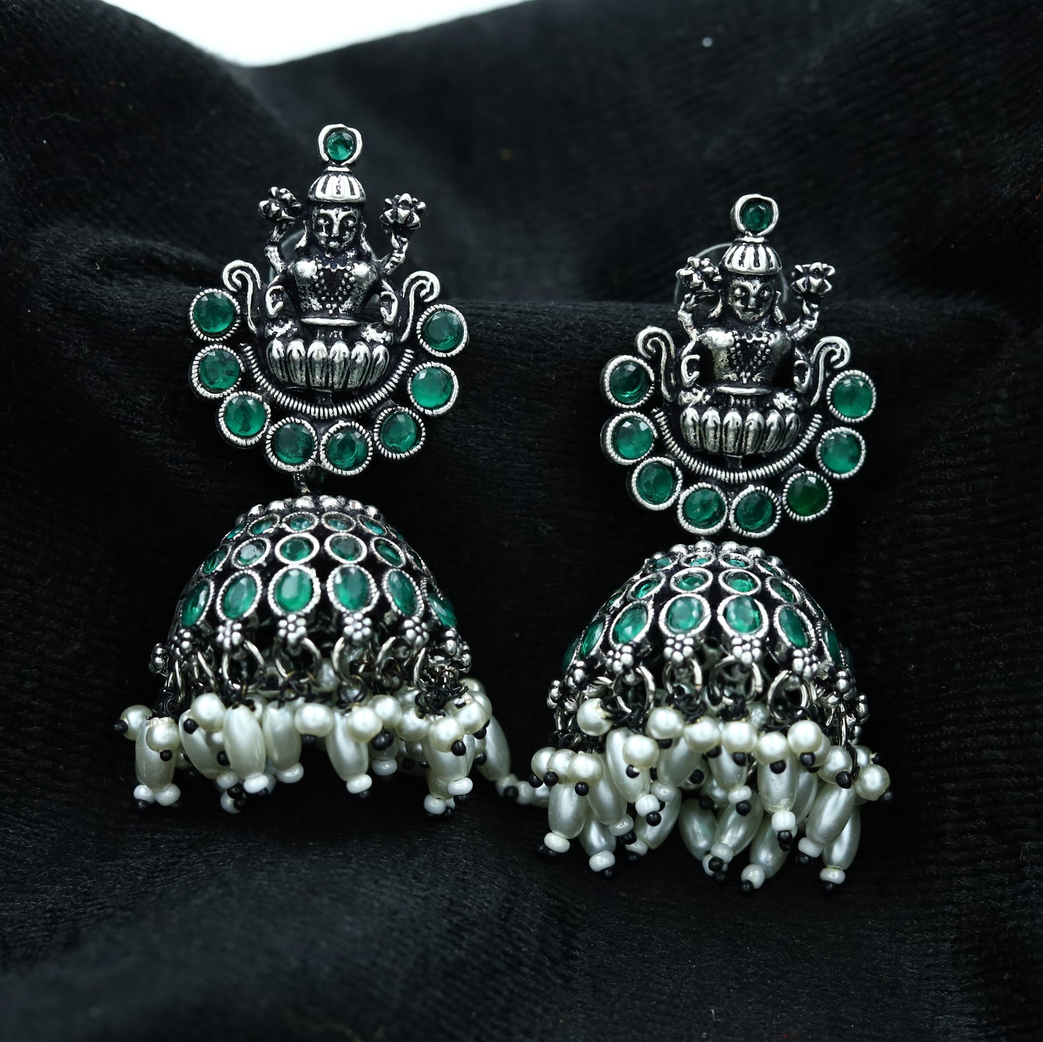 Jhumki Temple Earring 13173-33