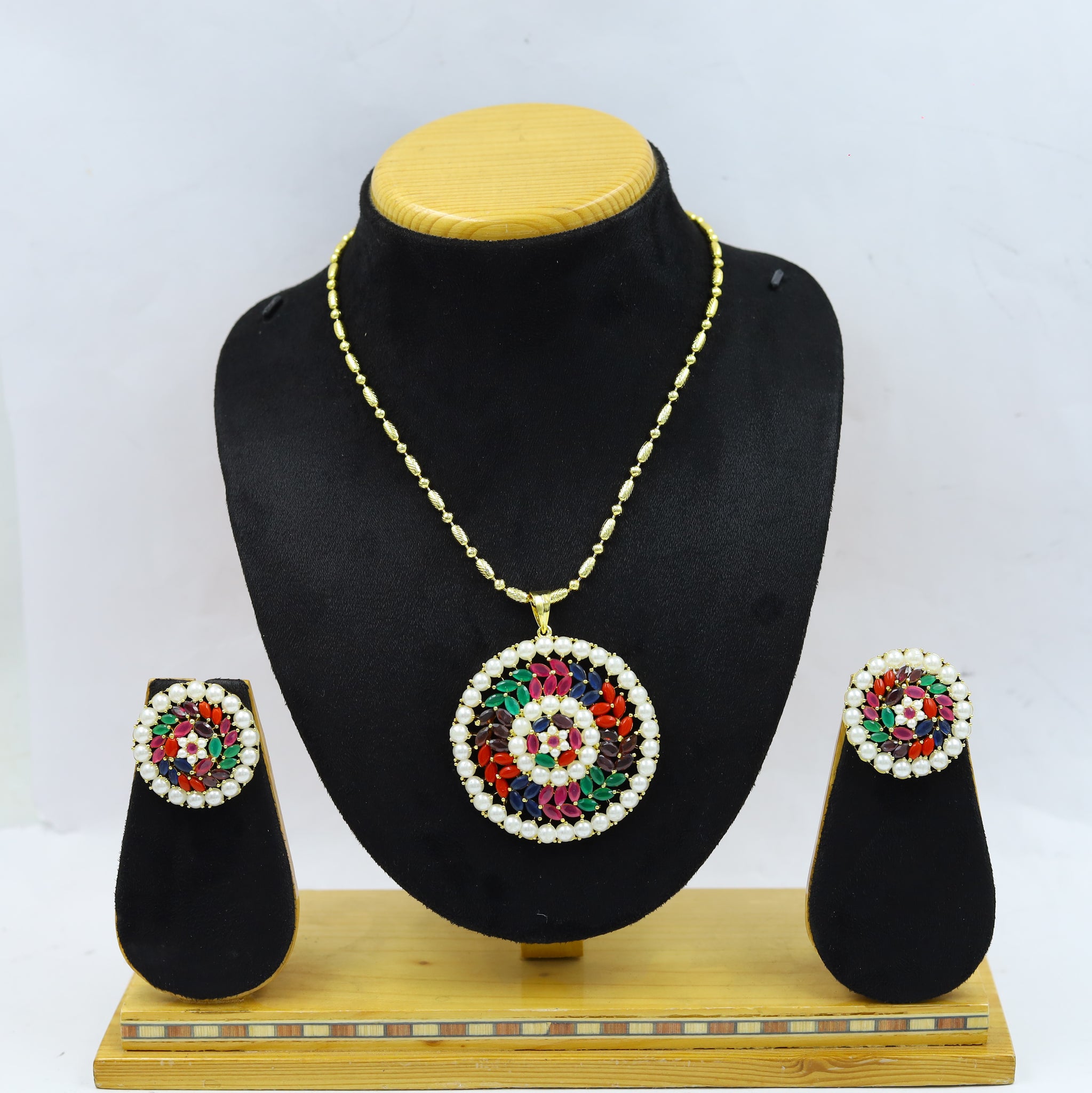 Medium Jadau Pendant Set 14664-48