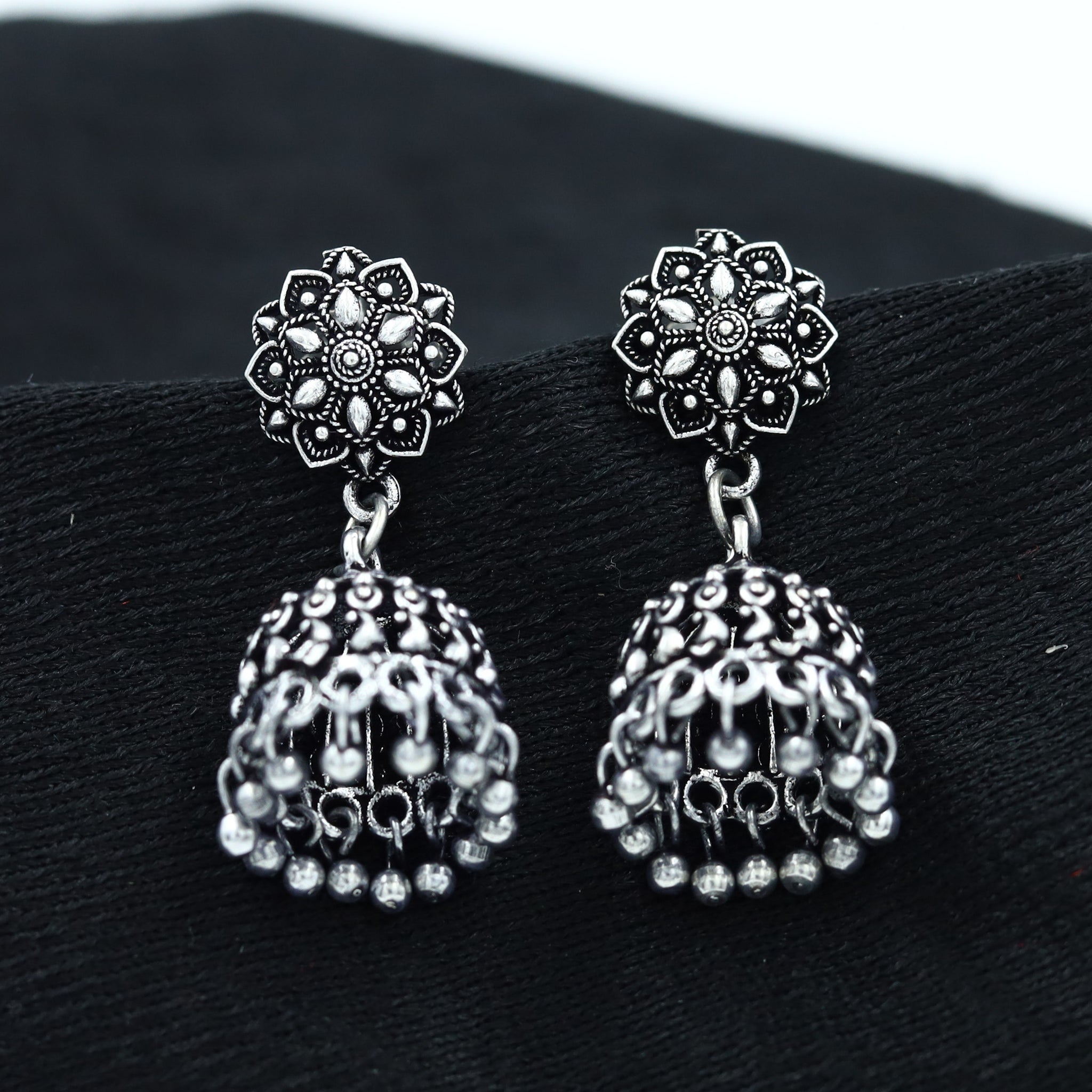 Jhumki Oxidized Earring 13201-33