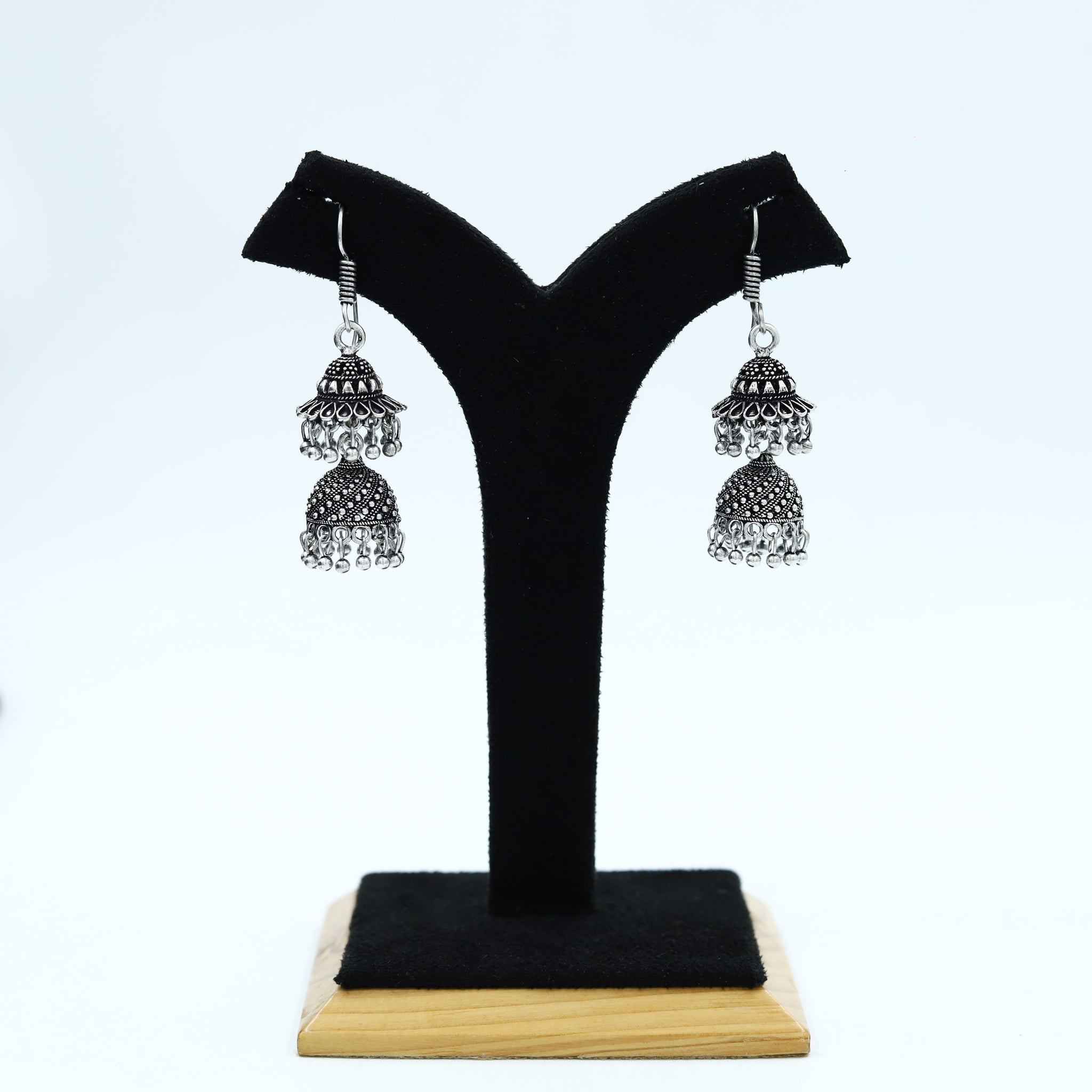 Jhumki Oxidized Earring 12630-28