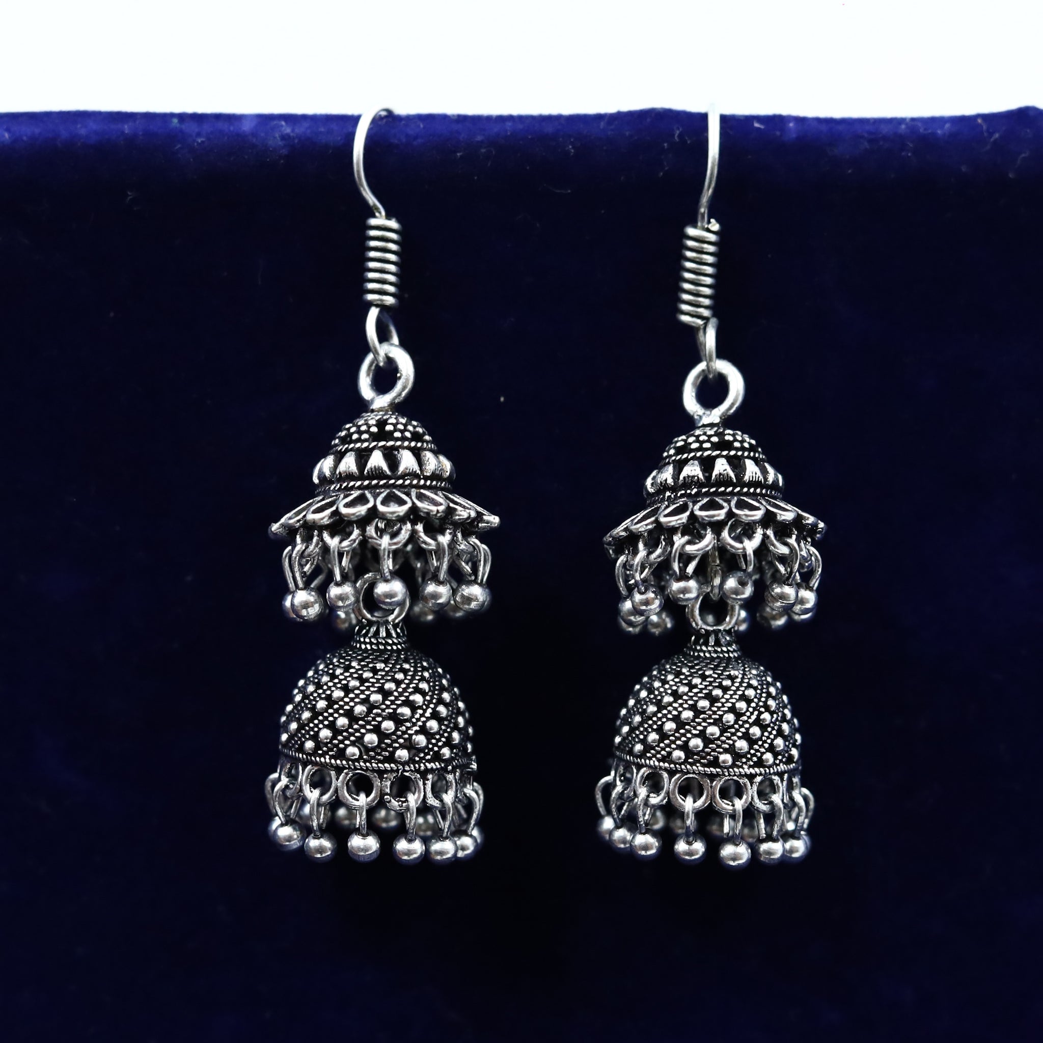 Jhumki Oxidized Earring 12630-28