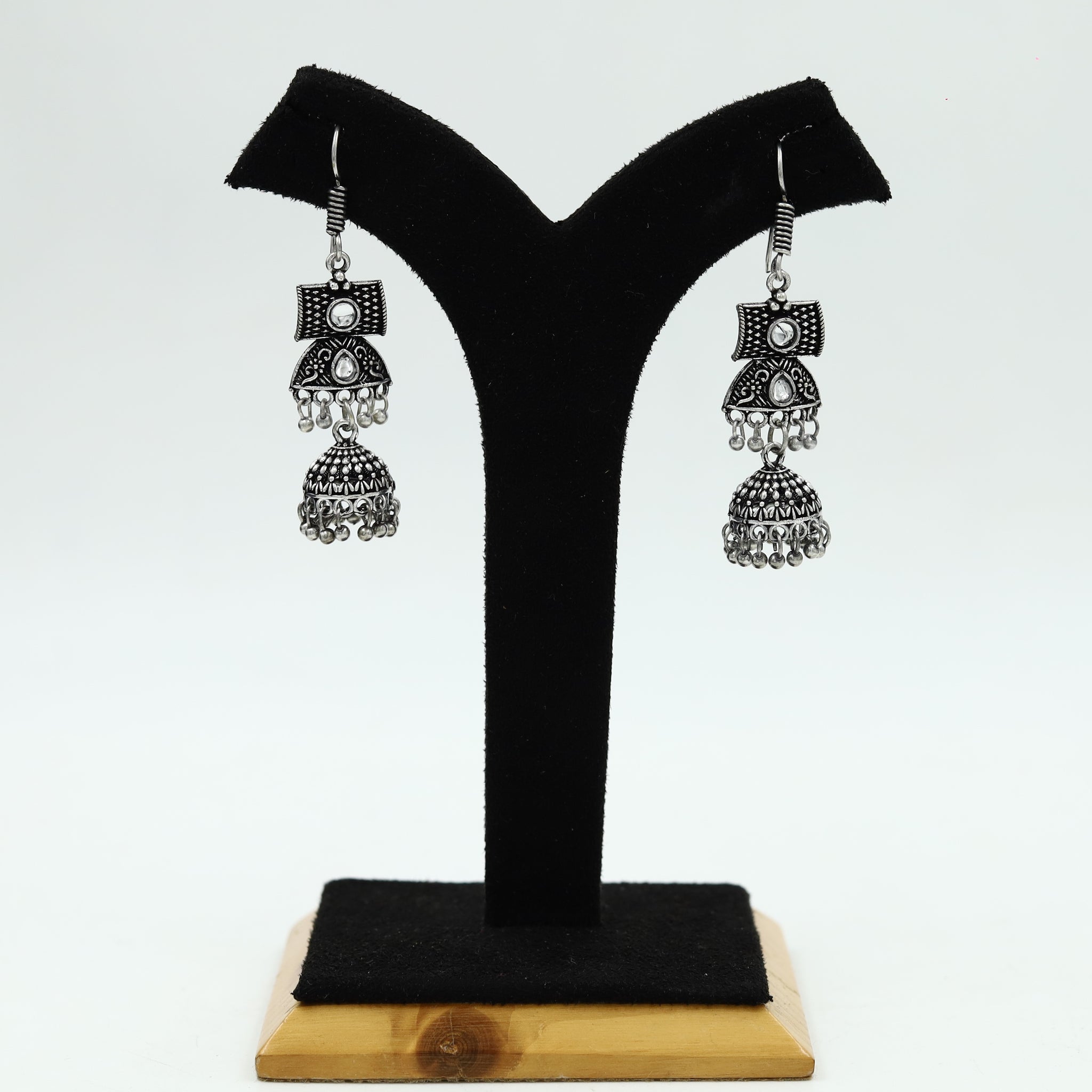 Jhumki Oxidized Earring 12617-28