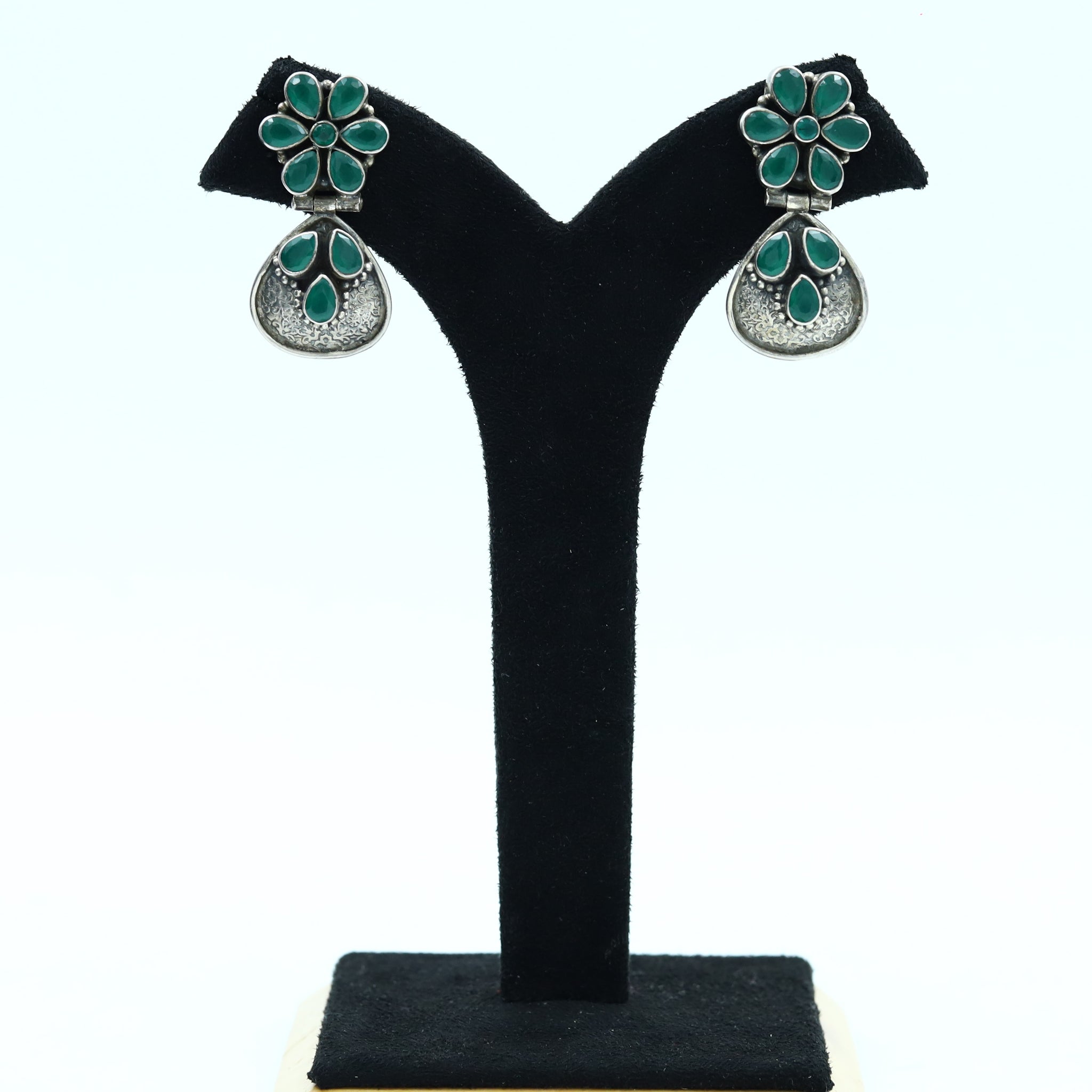 925 Pure Silver Cut Stone Earring 8577-2485