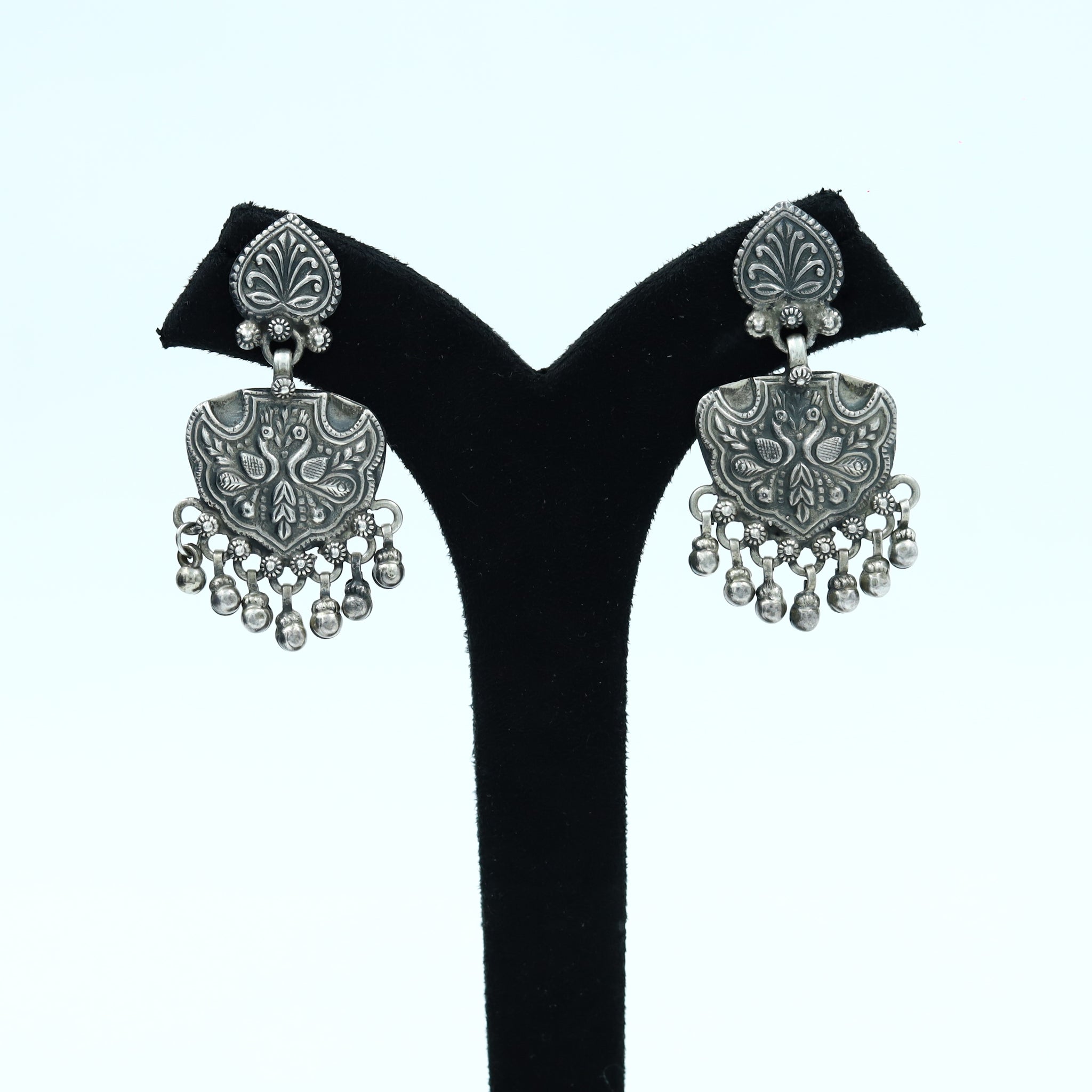 925 Pure Black Silver Earring 8362-2257