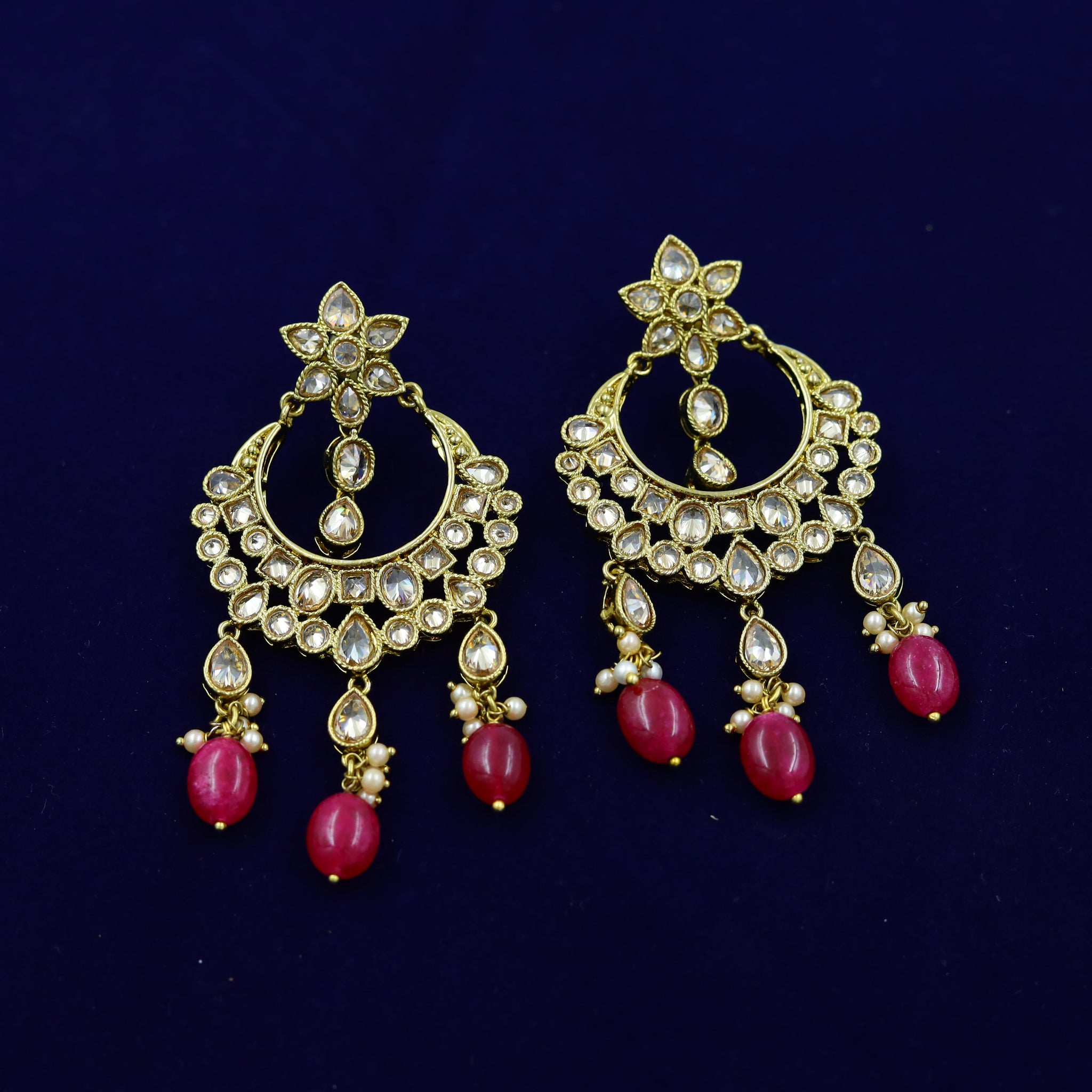 Ruby Antique Necklace Set 12696-9236