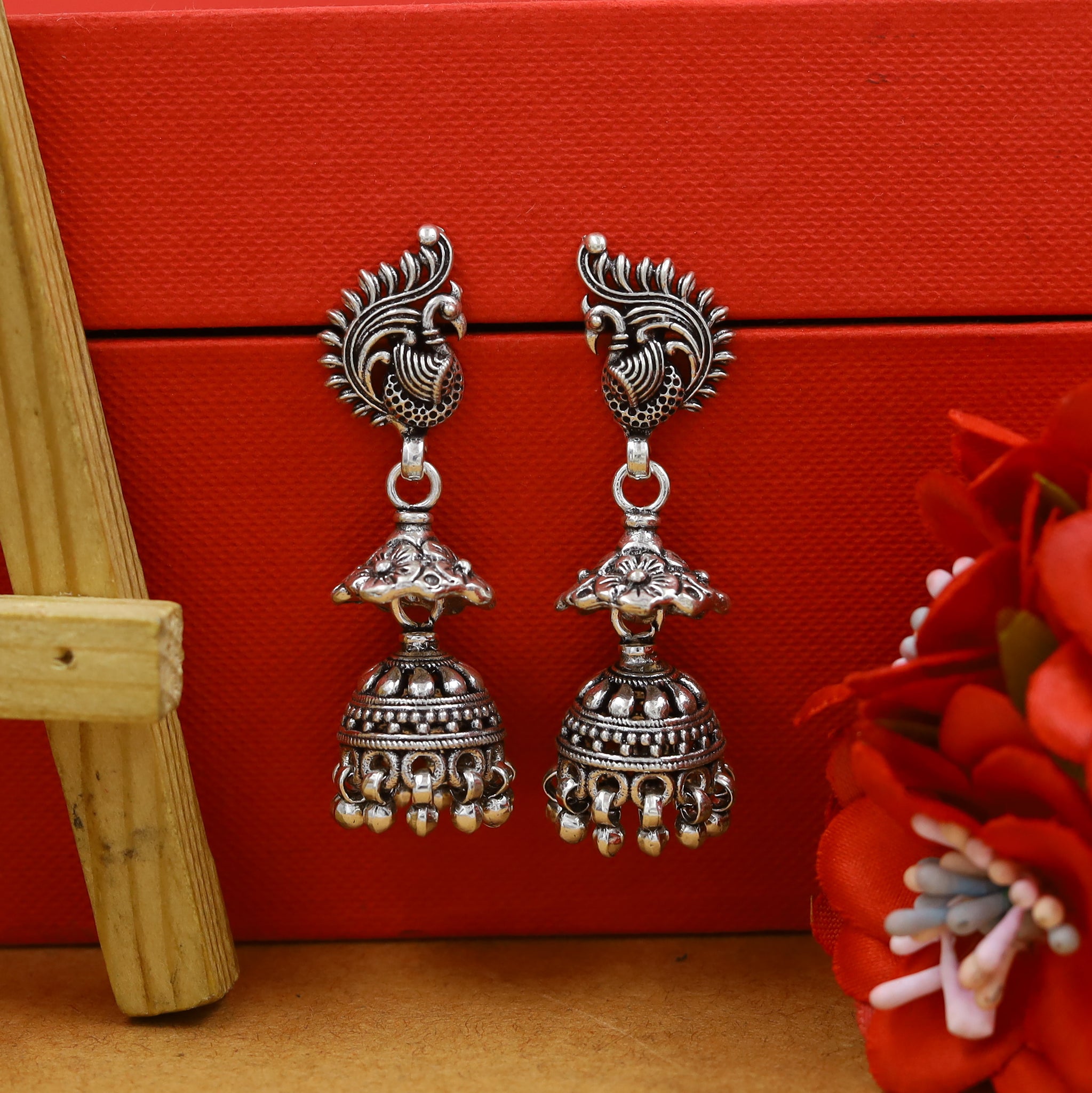 Silver Jhumki 14740-50