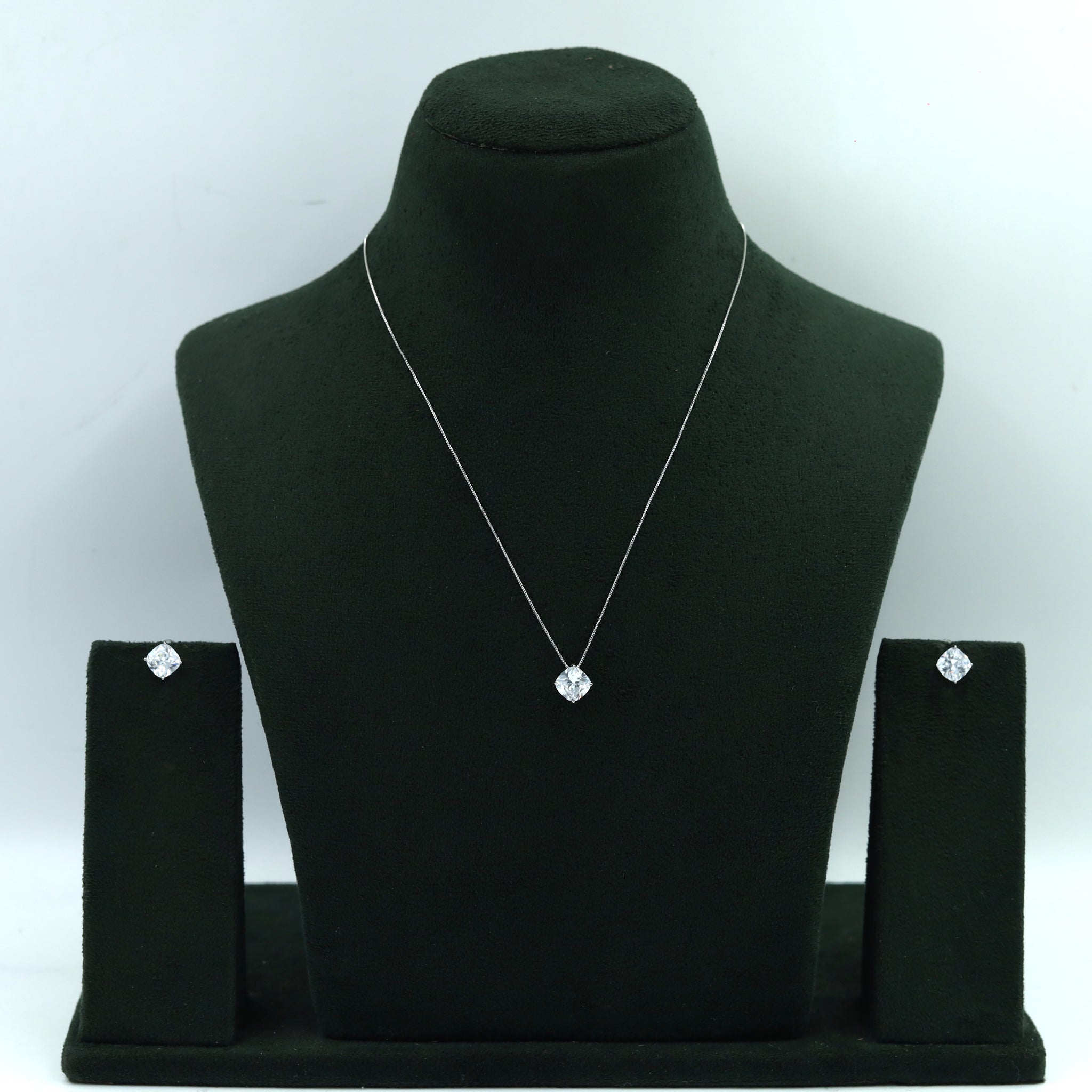 Light Zircon/AD Pendant Set 13980-33