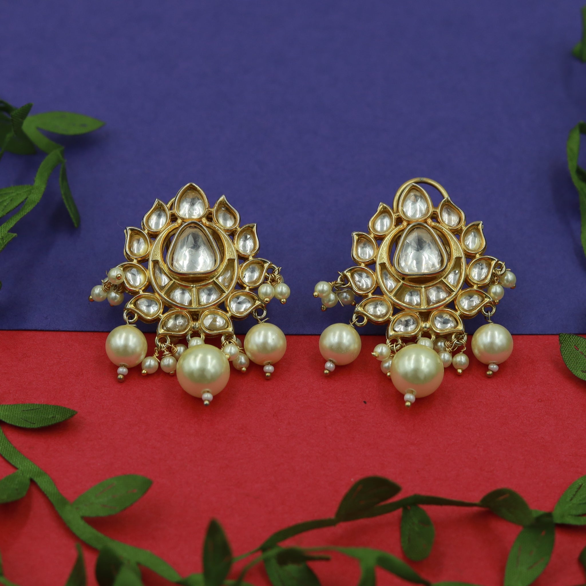 Kundan Tops/Studs Earring 14051-100