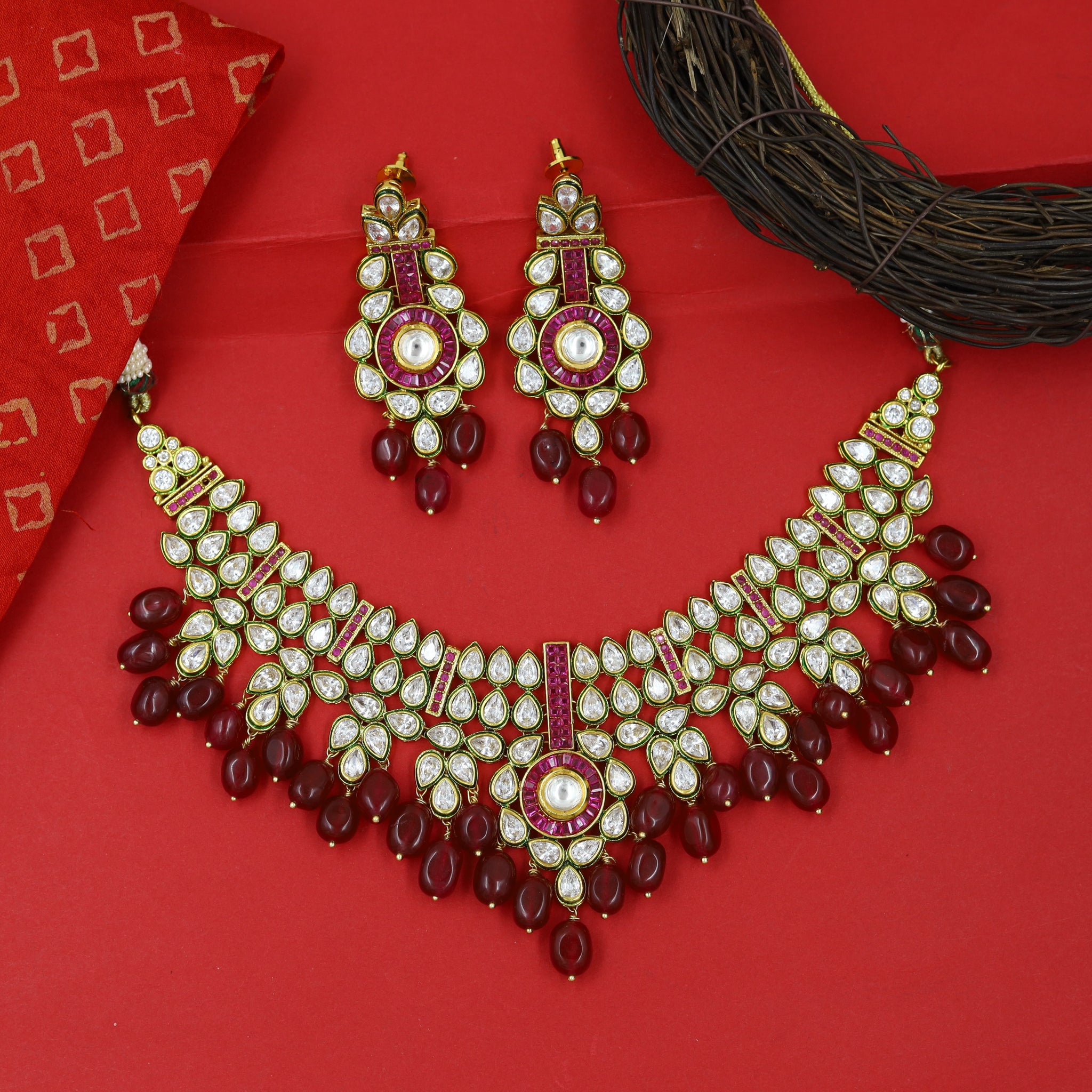 Designer Polki Choker Set 4767-21