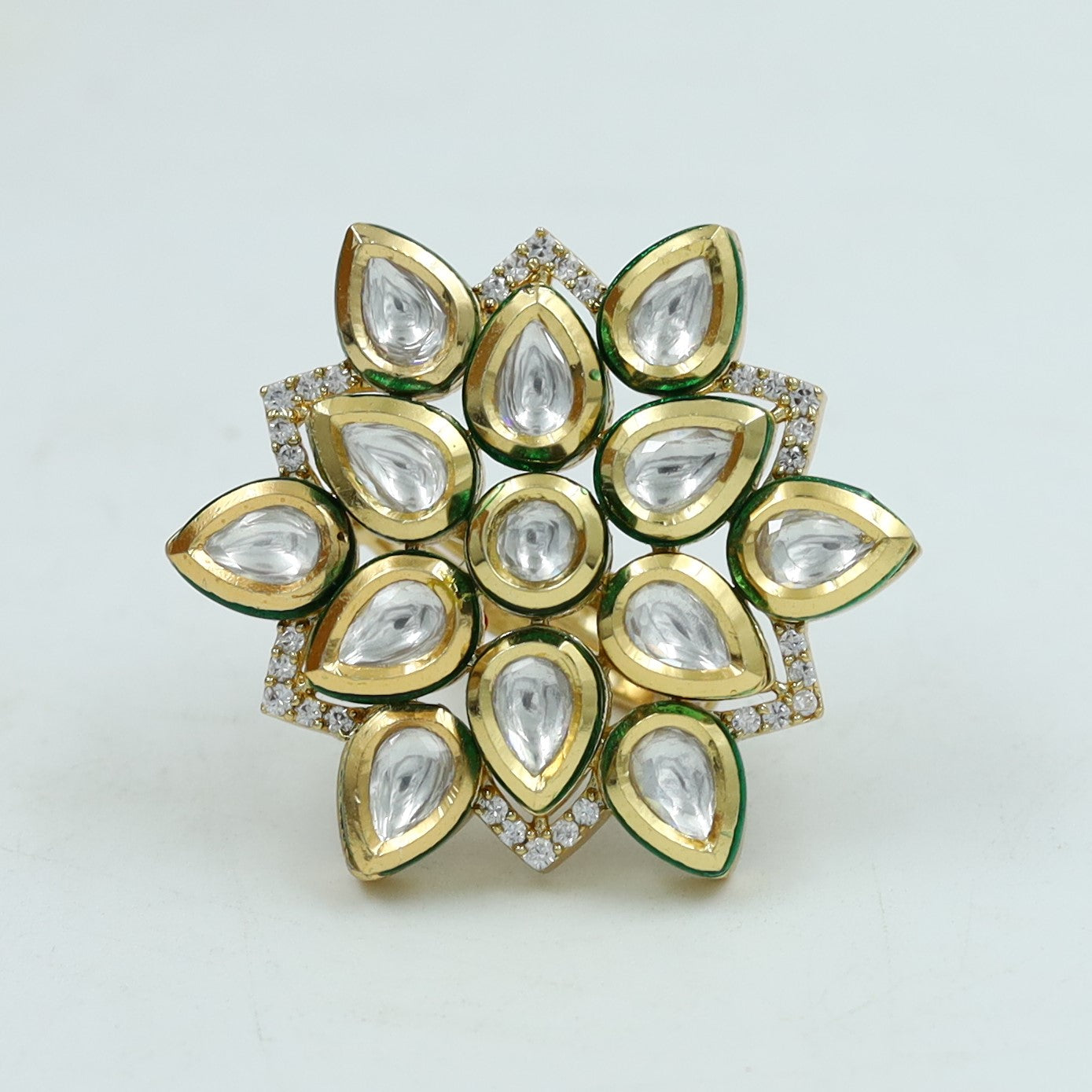 Kundan Adjustable Ring 7523-34