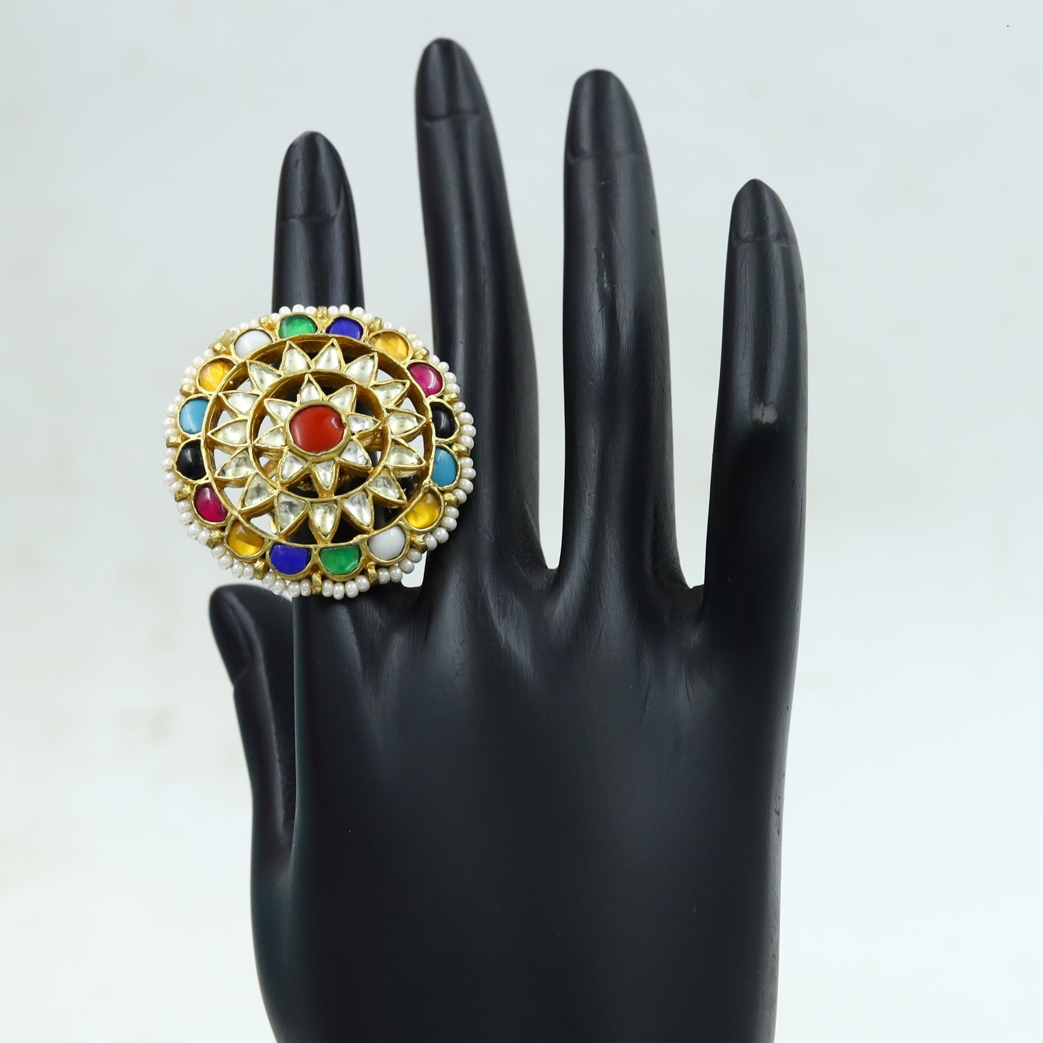 Kundan Adjustable Ring 4310-56