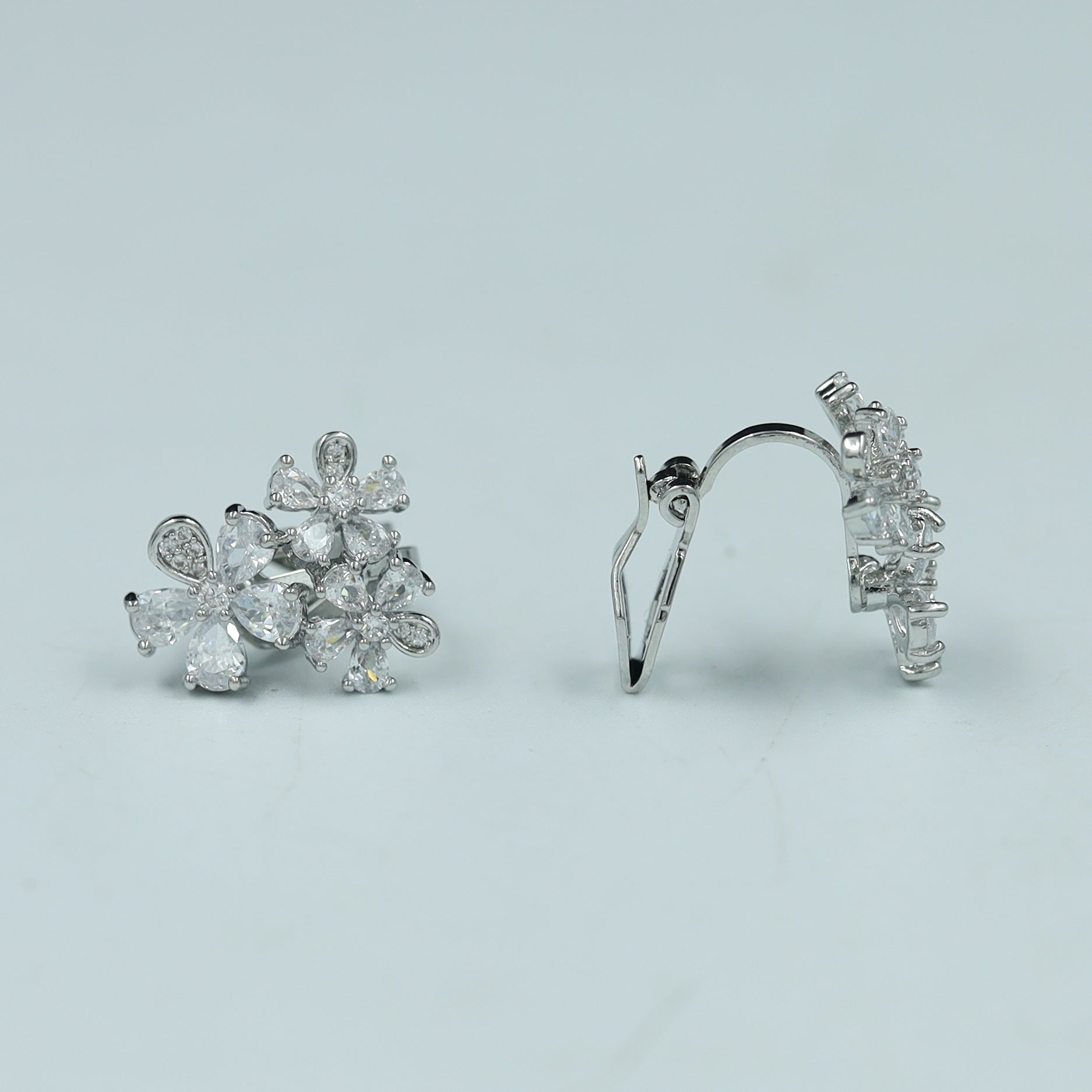 Clip On Tops/Studs Zircon/AD Earring 11152-33