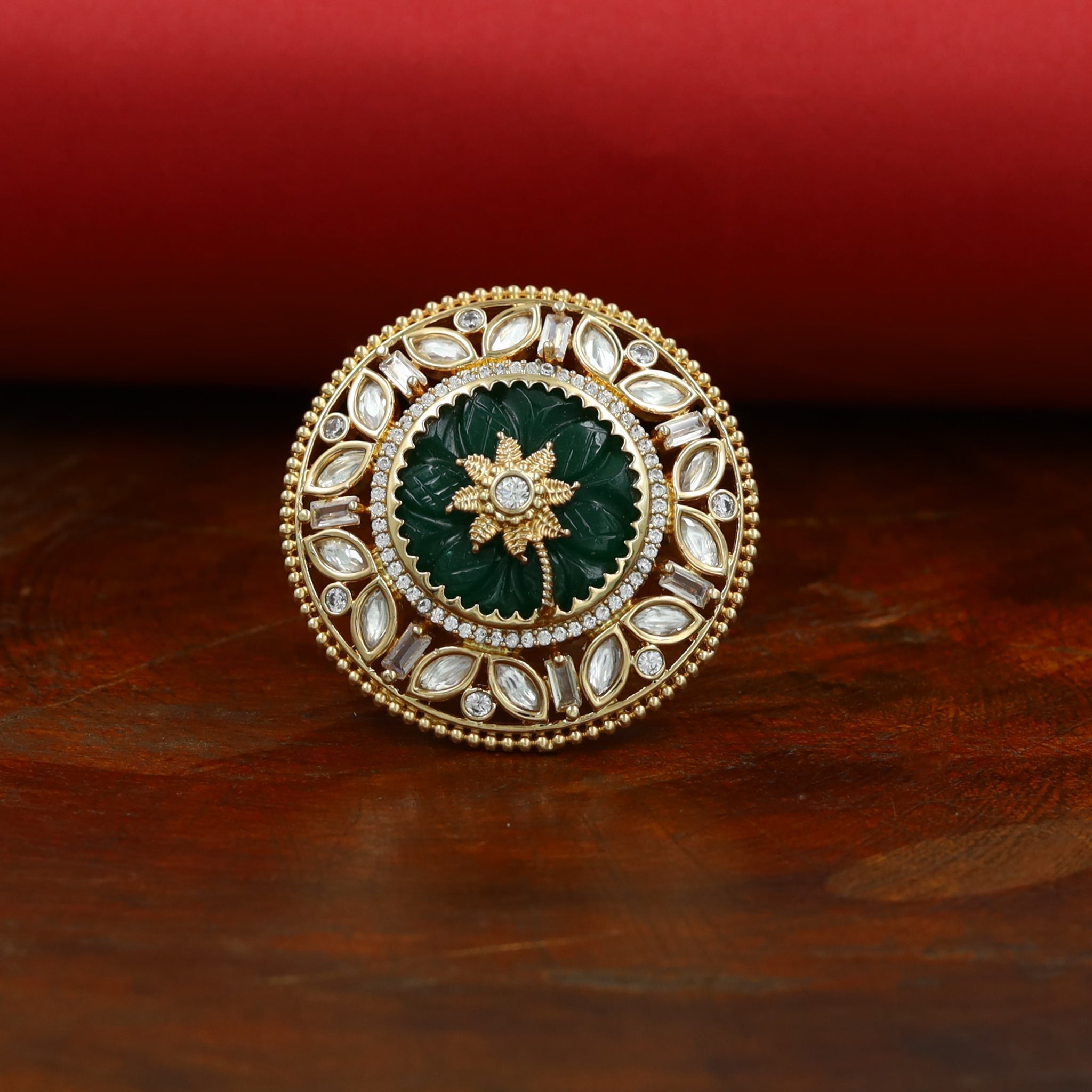 Kundan Adjustable Ring 8348-04