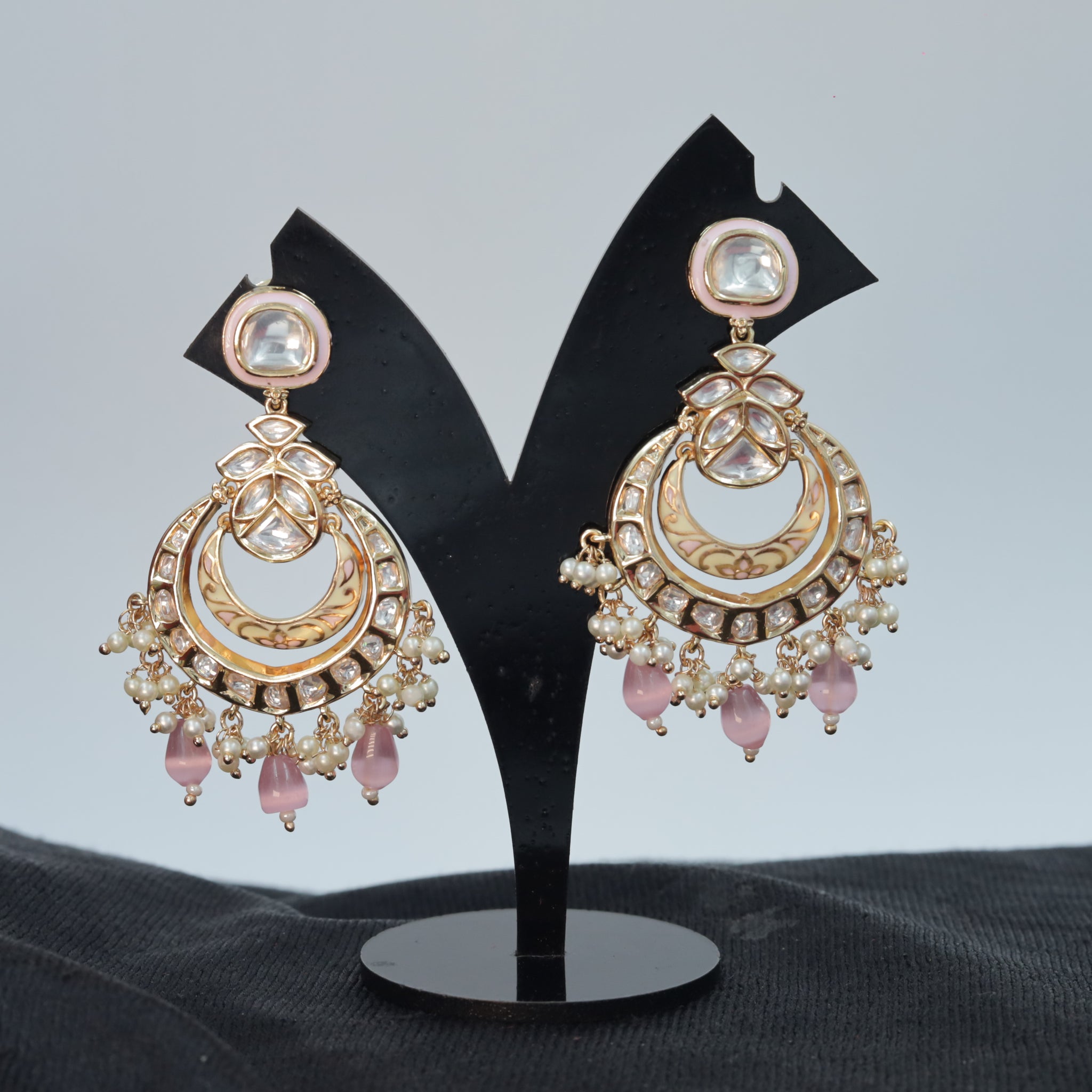 Chandbali Kundan Earring 7499-34