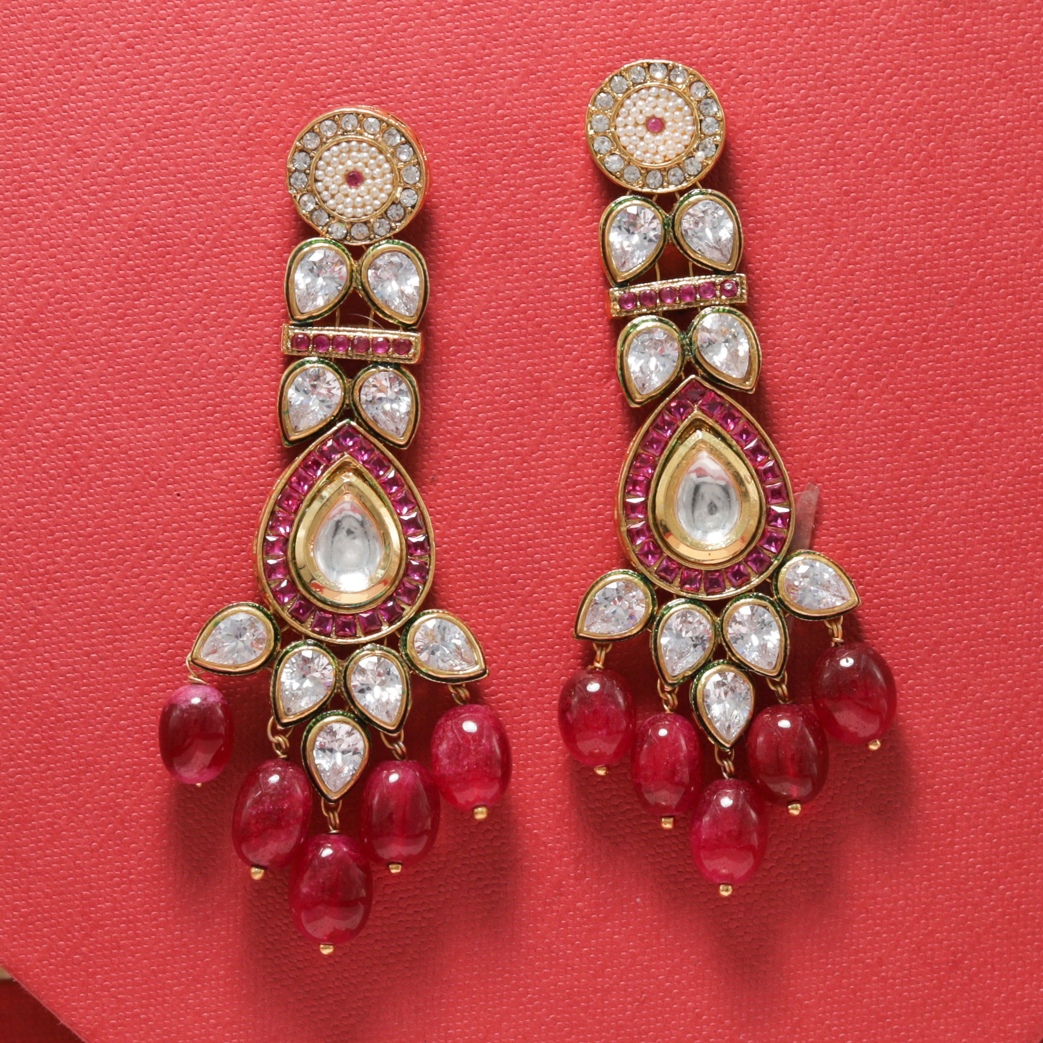 Exclusive Polki Long Earring 12496-8947